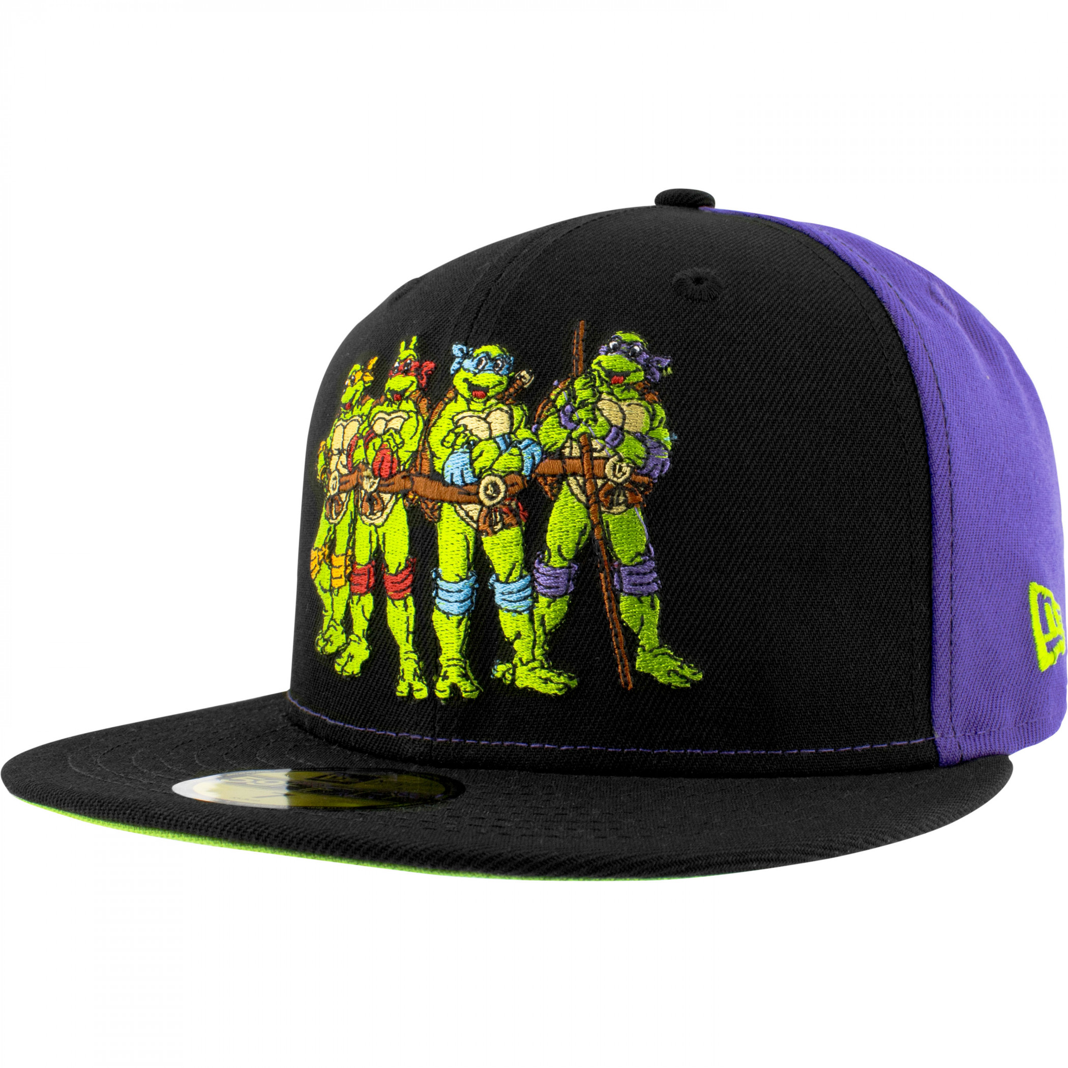 Teenage Mutant Ninja Turtles Quad Colors New Era 59Fifty Fitted Hat Multi-Color - Picture 7 of 60