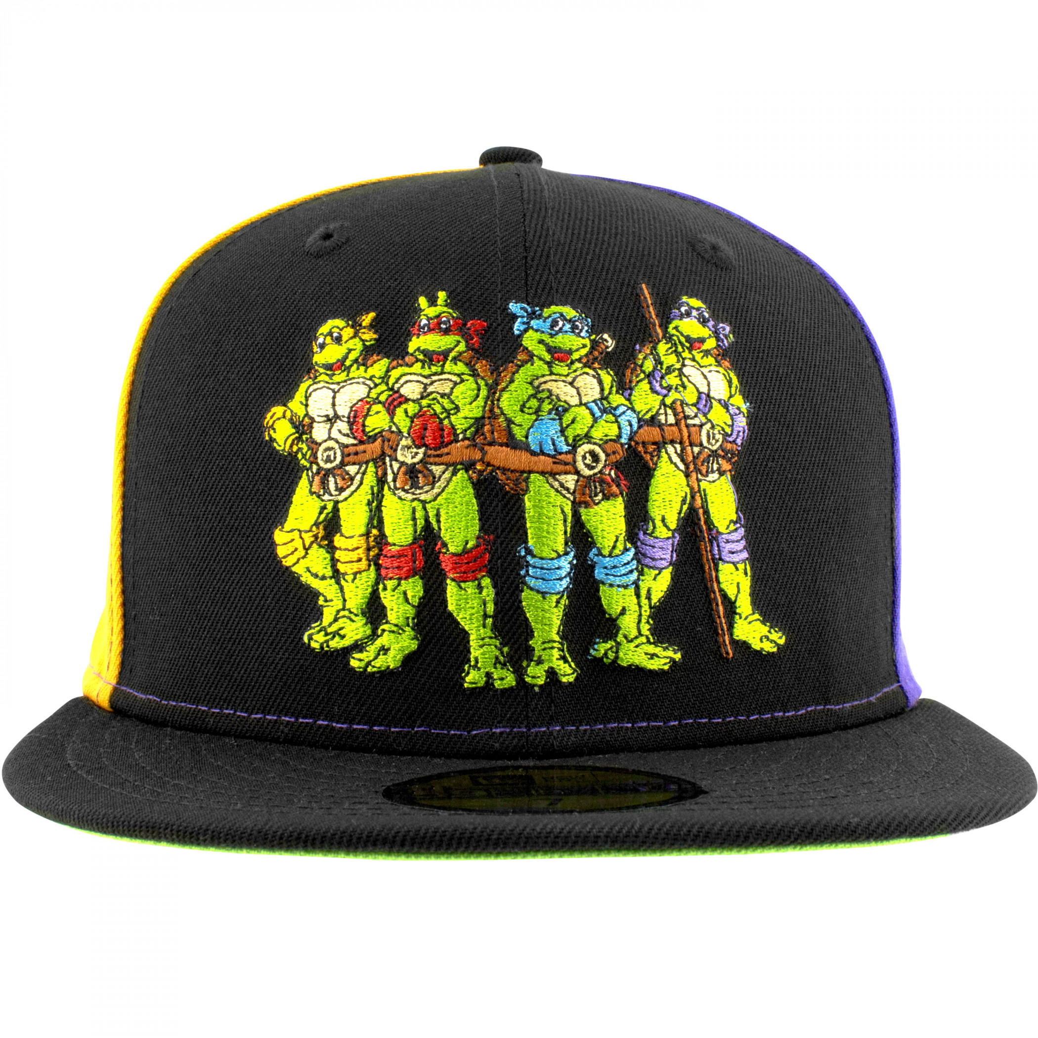 Teenage Mutant Ninja Turtles Quad Colors New Era 59Fifty Fitted Hat Multi-Color - Picture 8 of 60
