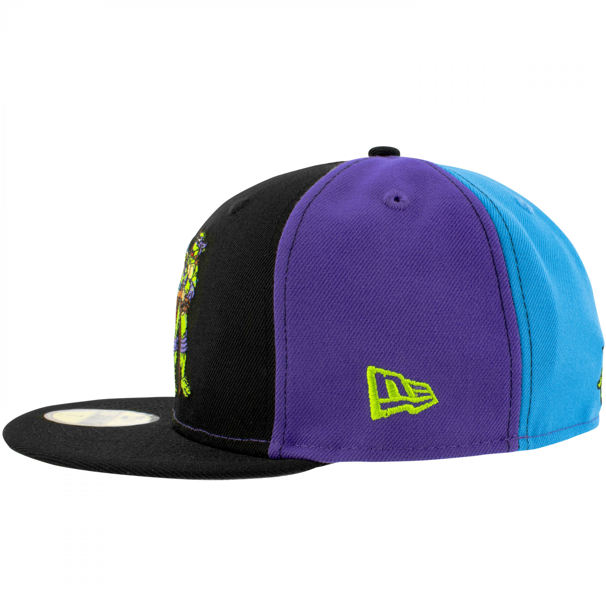 Teenage Mutant Ninja Turtles Quad Colors New Era 59Fifty Fitted Hat Multi-Color - Picture 9 of 60