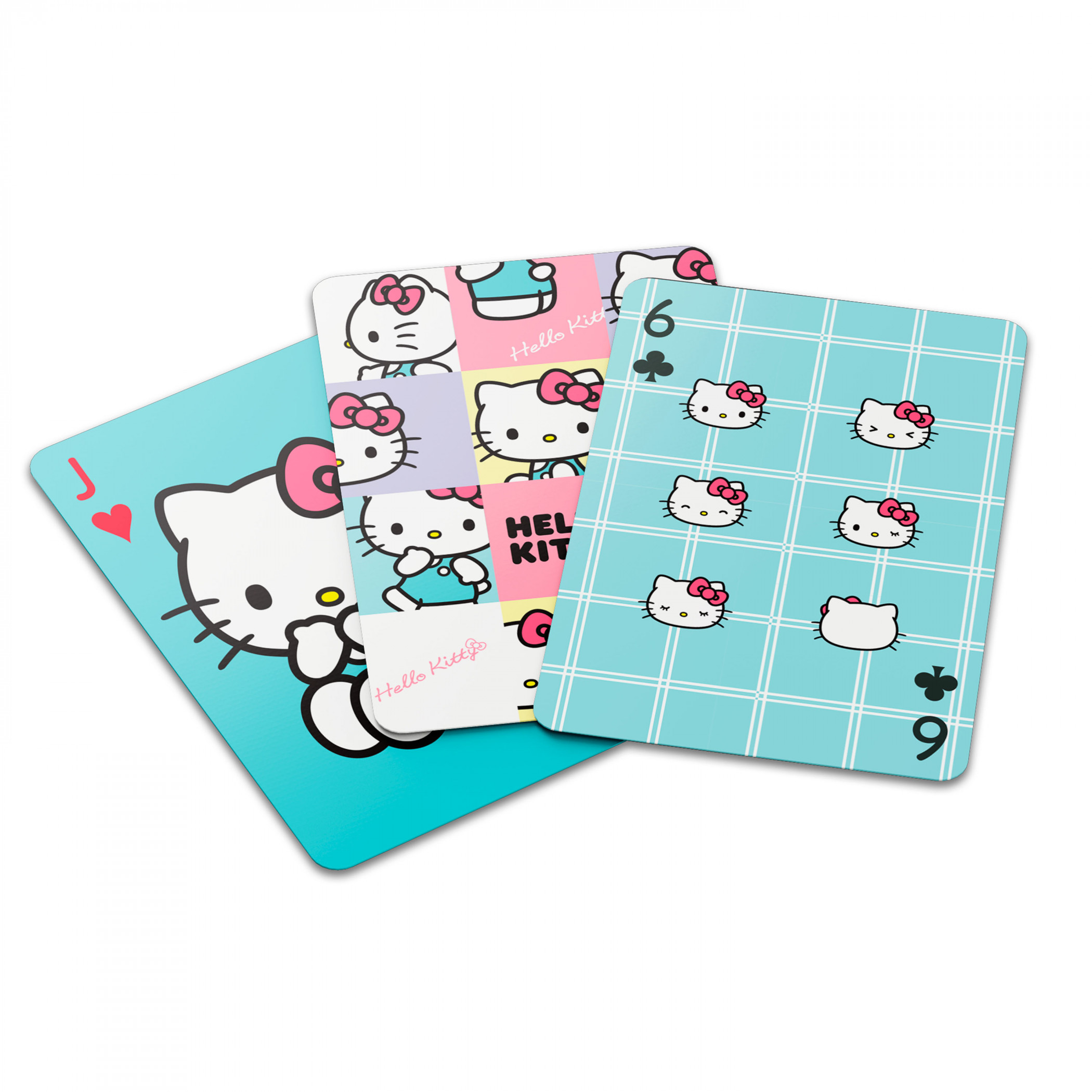 Hello Kitty pastel Deck of Playing Cards, Blue