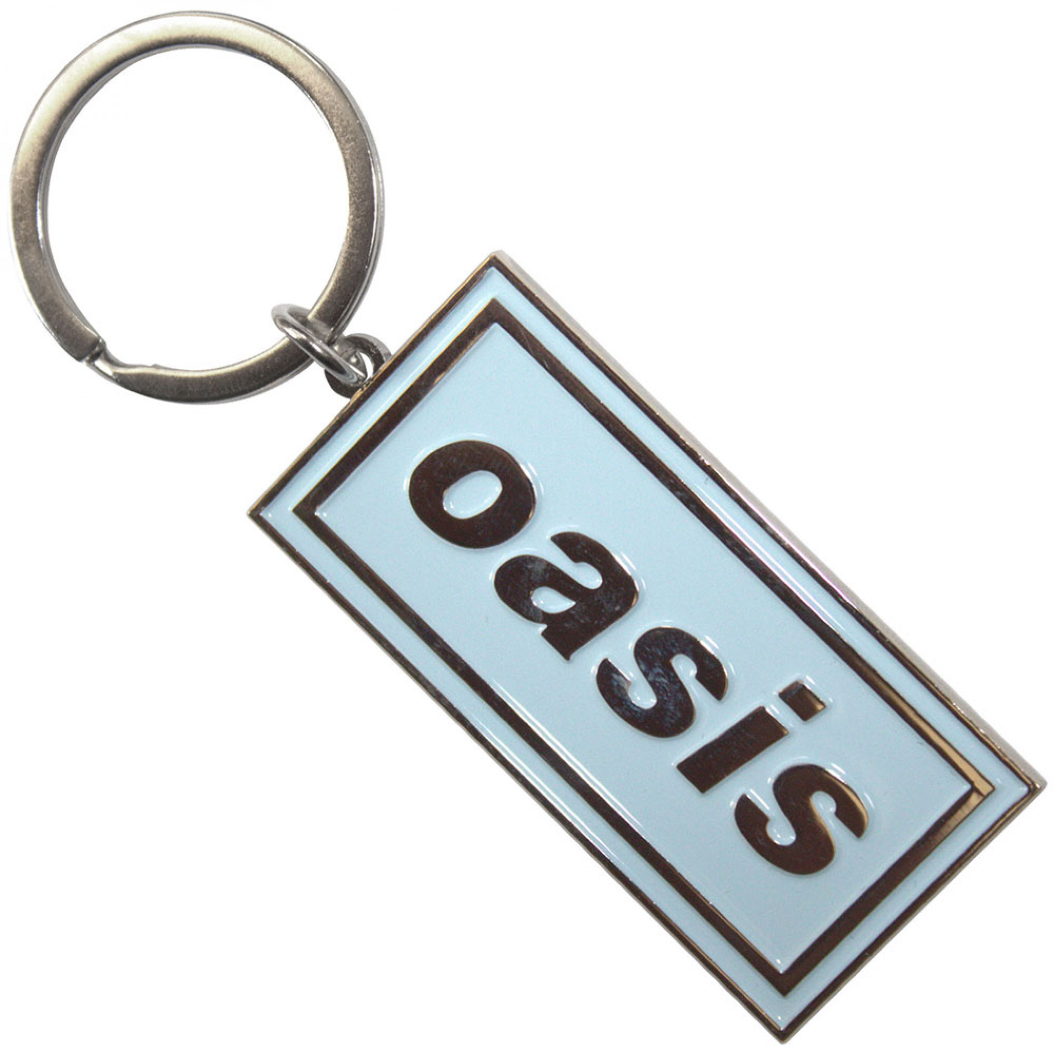 Oasis Sky Blue Logo Keychain