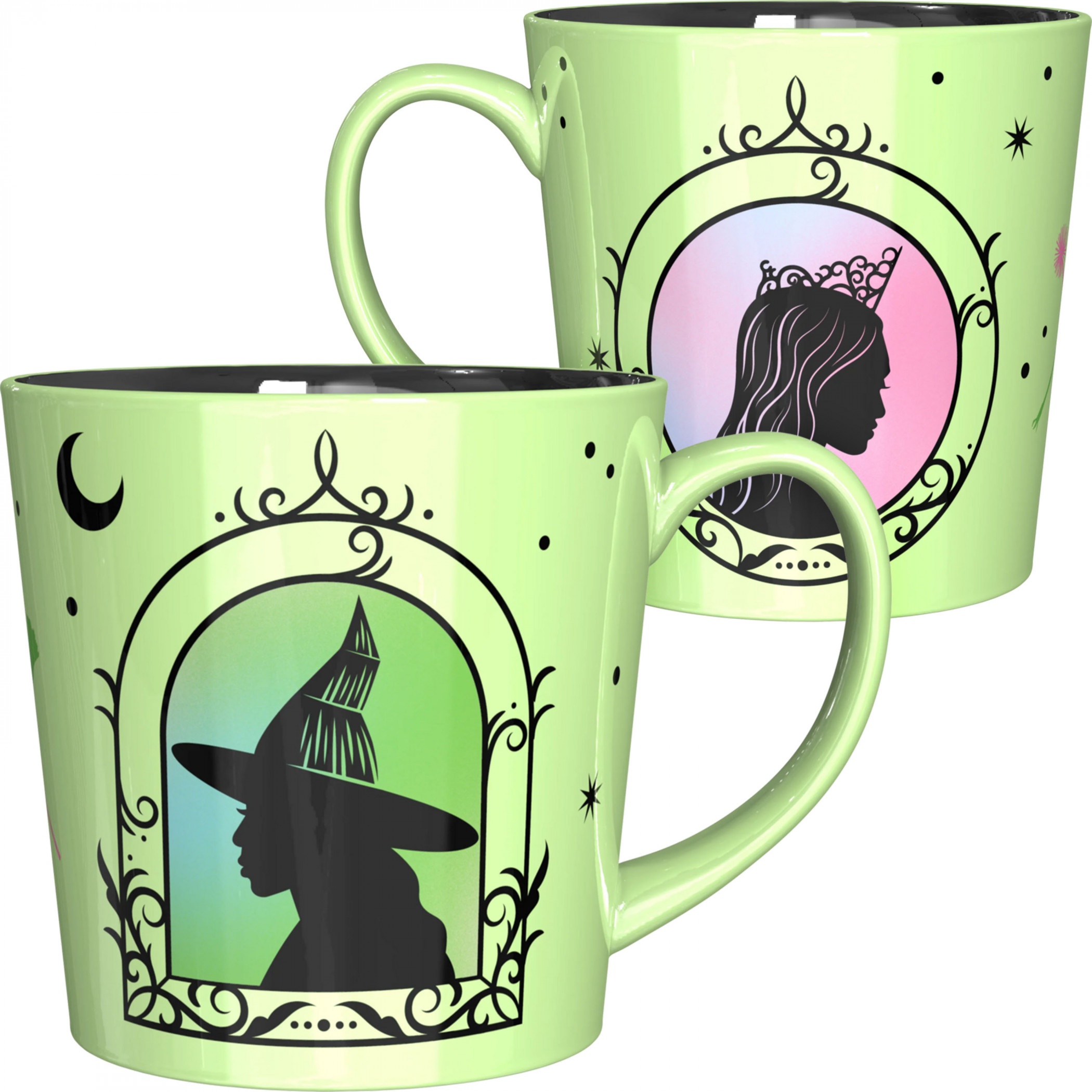 Wicked Glinda and Elphaba 15oz Ceramic Mug, Green