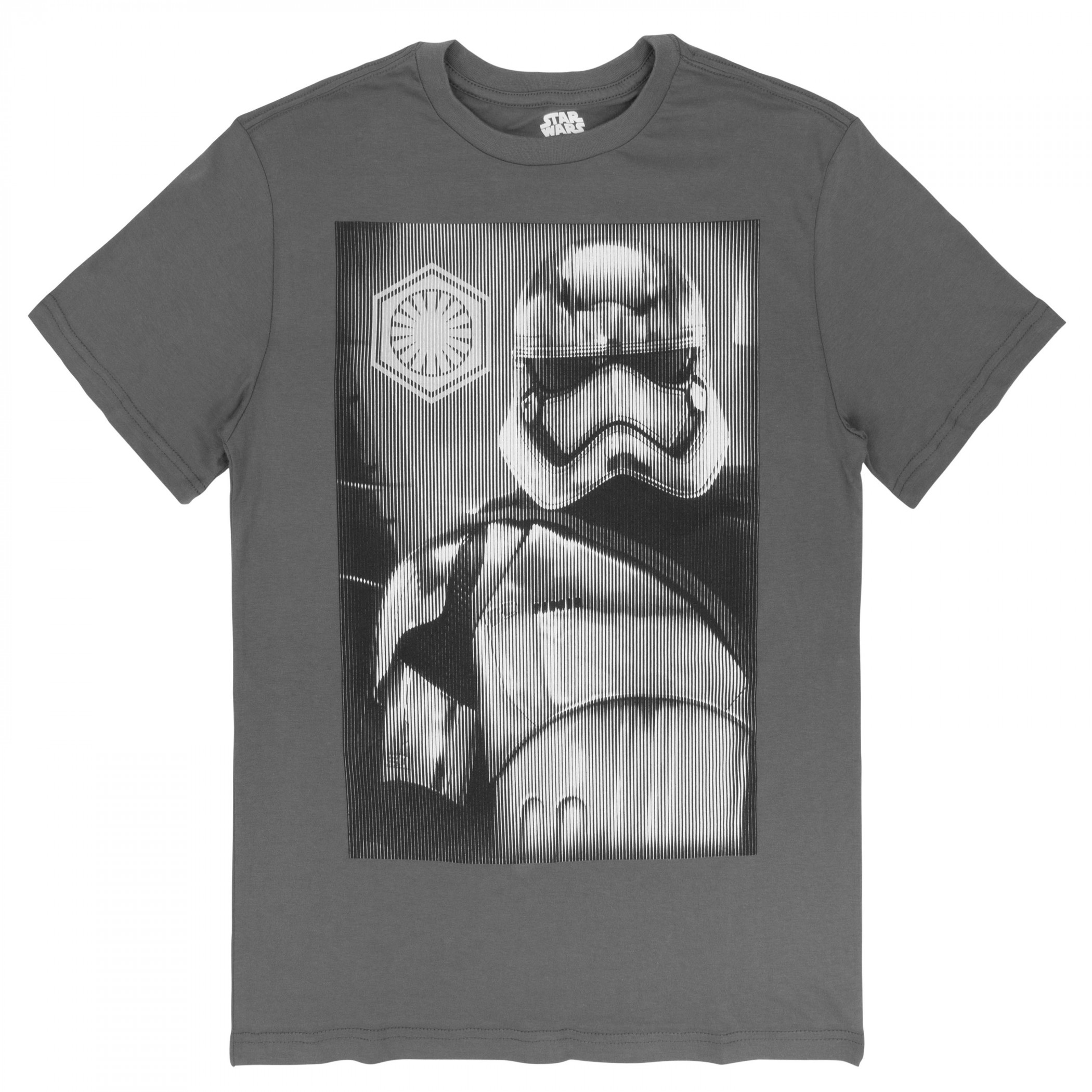 Star Wars Stormtrooper Lines T-Shirt, Grey