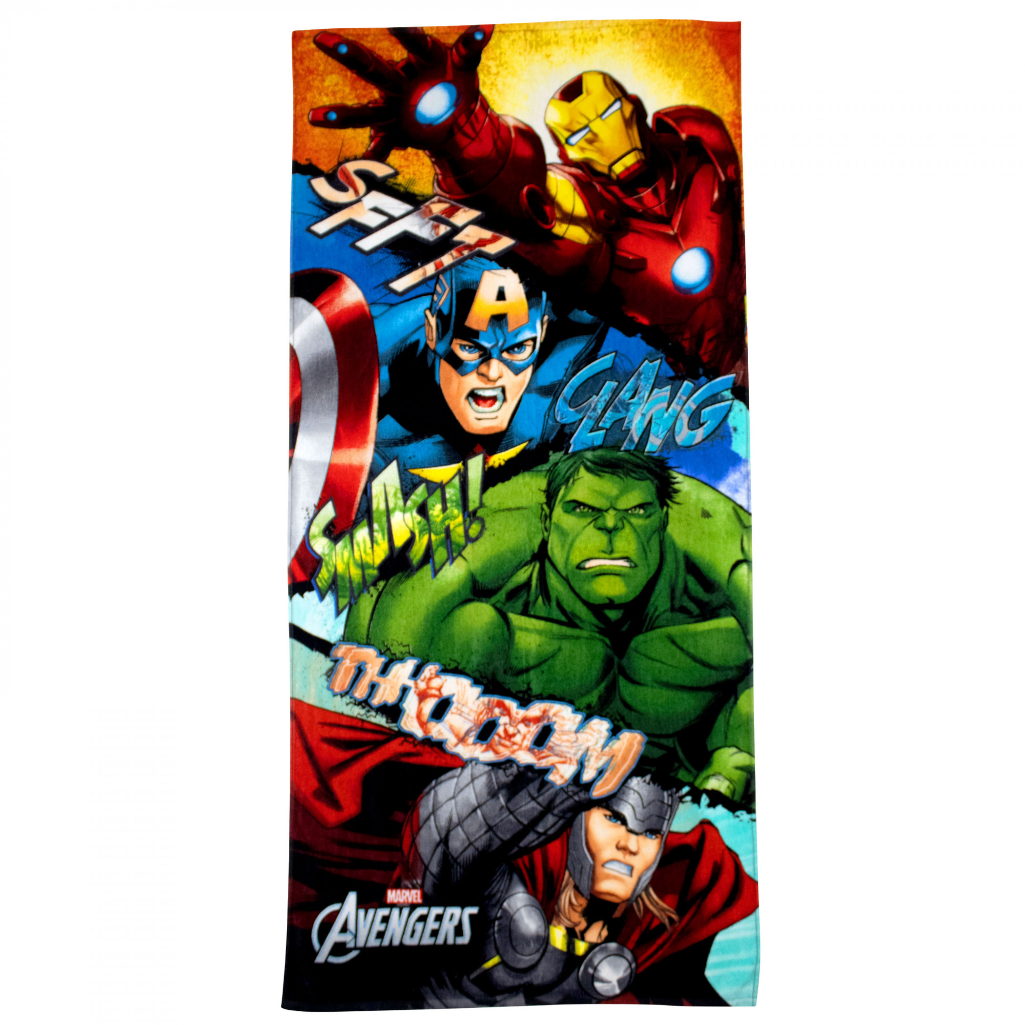 The Avengers Sound Effects Beach Towel, Multi-Color