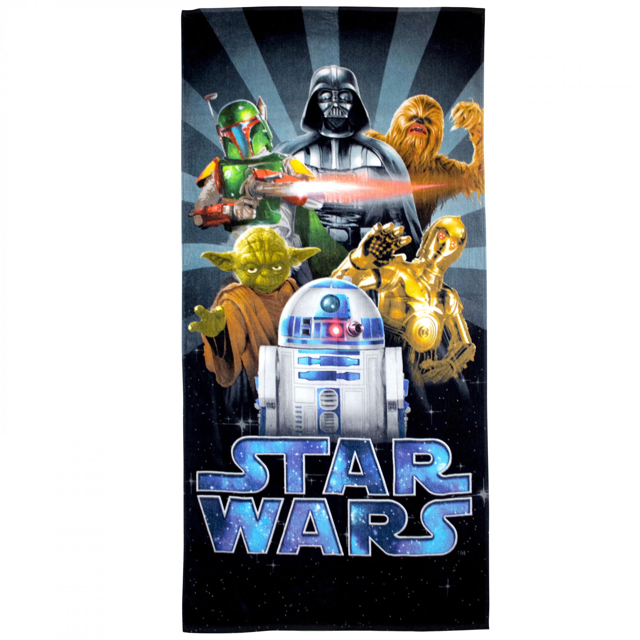 Star Wars Group Ray Burst Beach Towel, Multi-Color