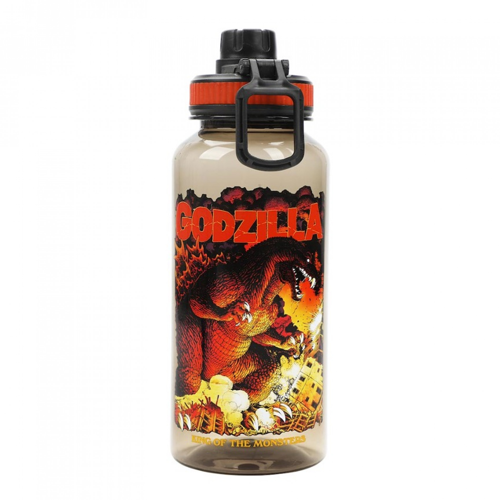 Godzilla Poster Art 32 oz. Flip Top Water Bottle, Multi-Color
