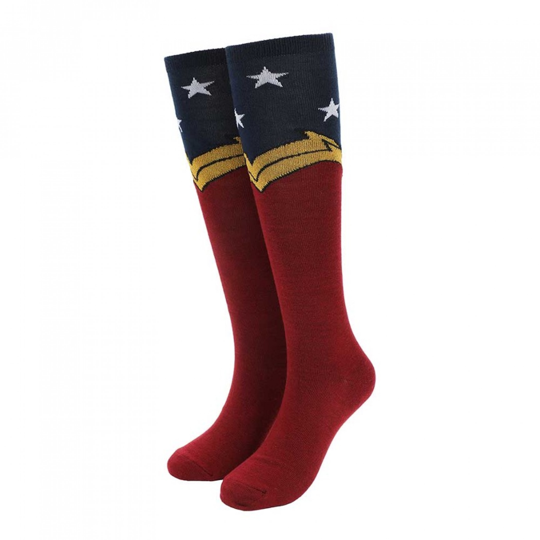 Wonder Woman Hero Armor Knee High Socks, Multi-Color