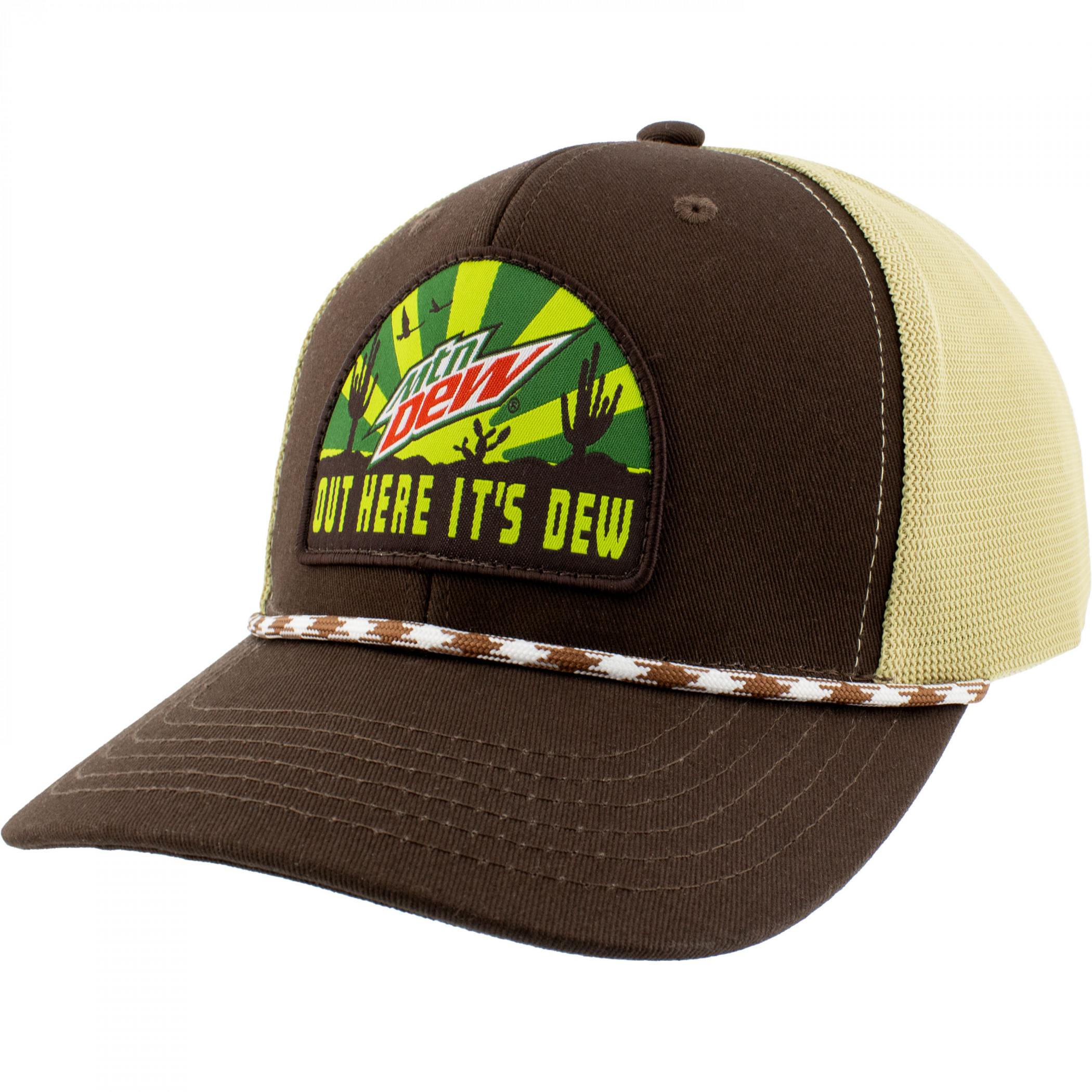 Mountain Dew Out Here It's Dew Desert Sunrise Adjustable Rope Hat