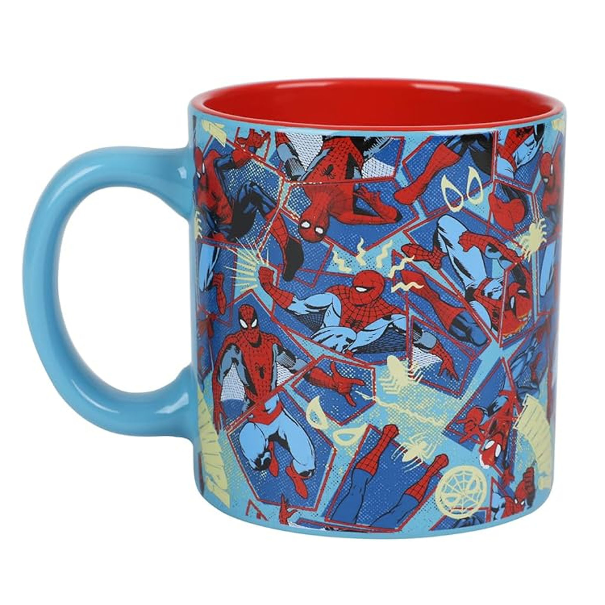 Spider-Man Classic Comics Printed 16 oz. Ceramic Mug, Blue