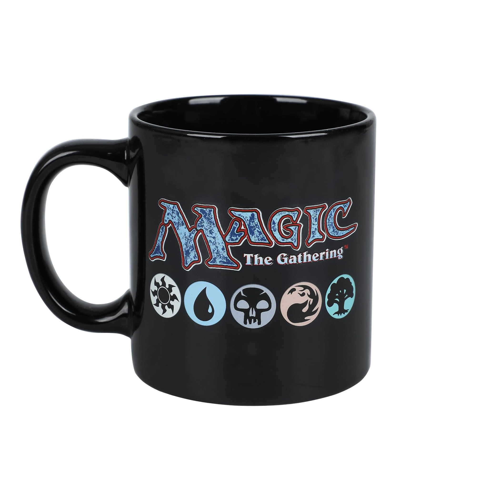 Magic: The Gathering Mana Icons 16 oz. Ceramic Mug, Black