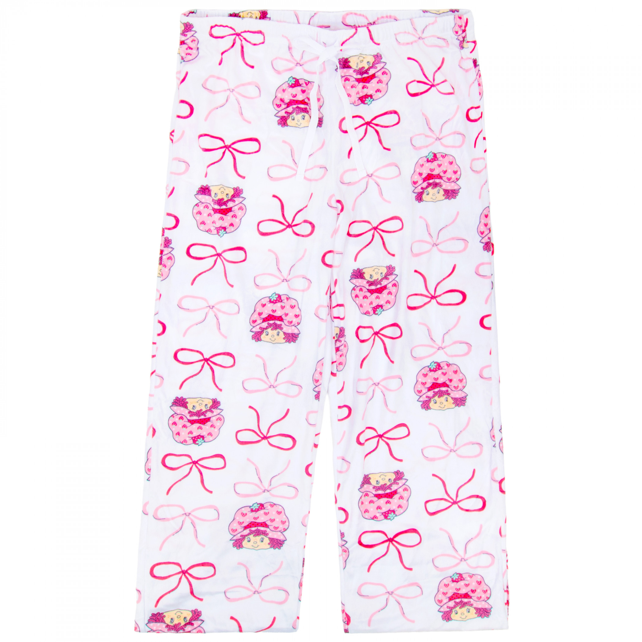 Strawberry Shortcake Bows All Over Print Sleep Pants, White
