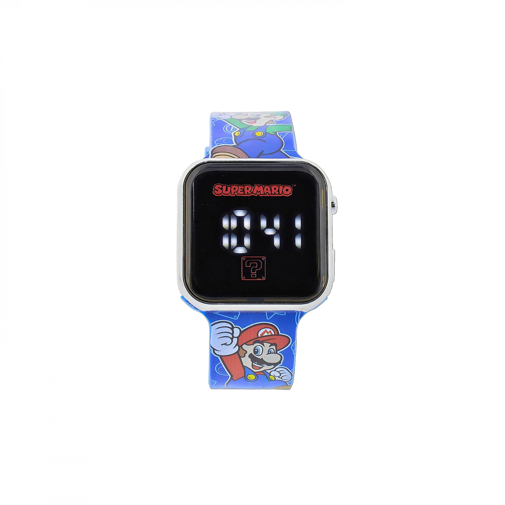 Super Mario Bros. Mario and Luigi LED Digital Wrist Watch, Red