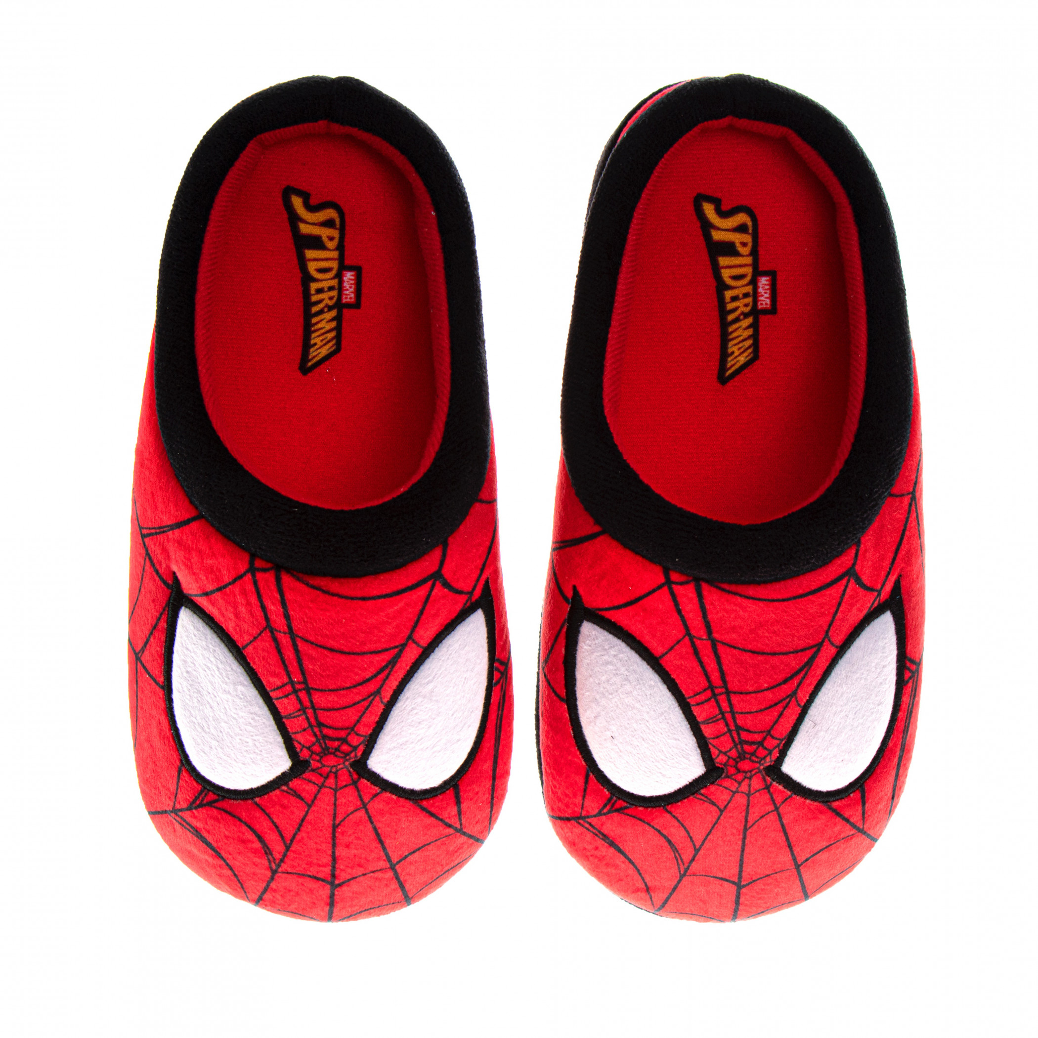 Spider-Man Face Cozy Plush Kid’s Slippers Multi-Color