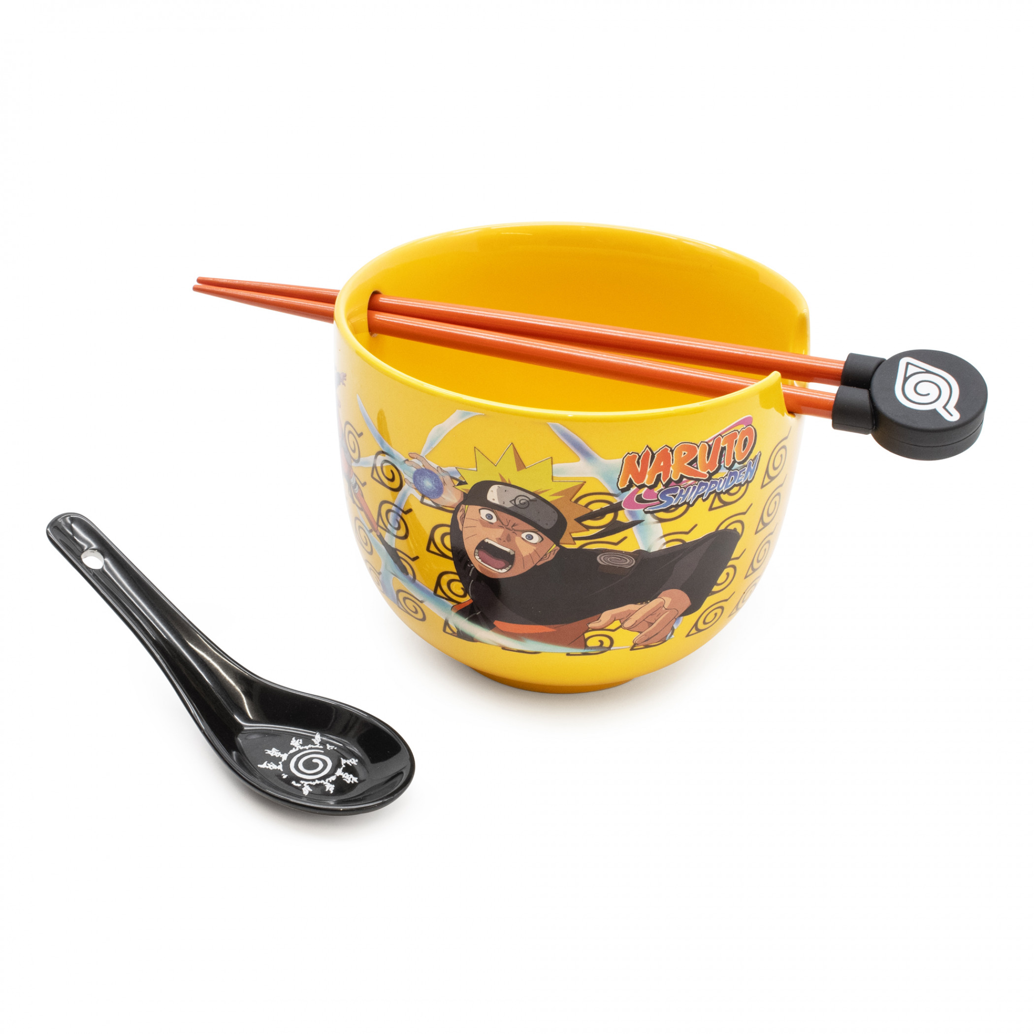 Naruto Shippuden Action Shot Ramen Bowl Bundle, Yellow
