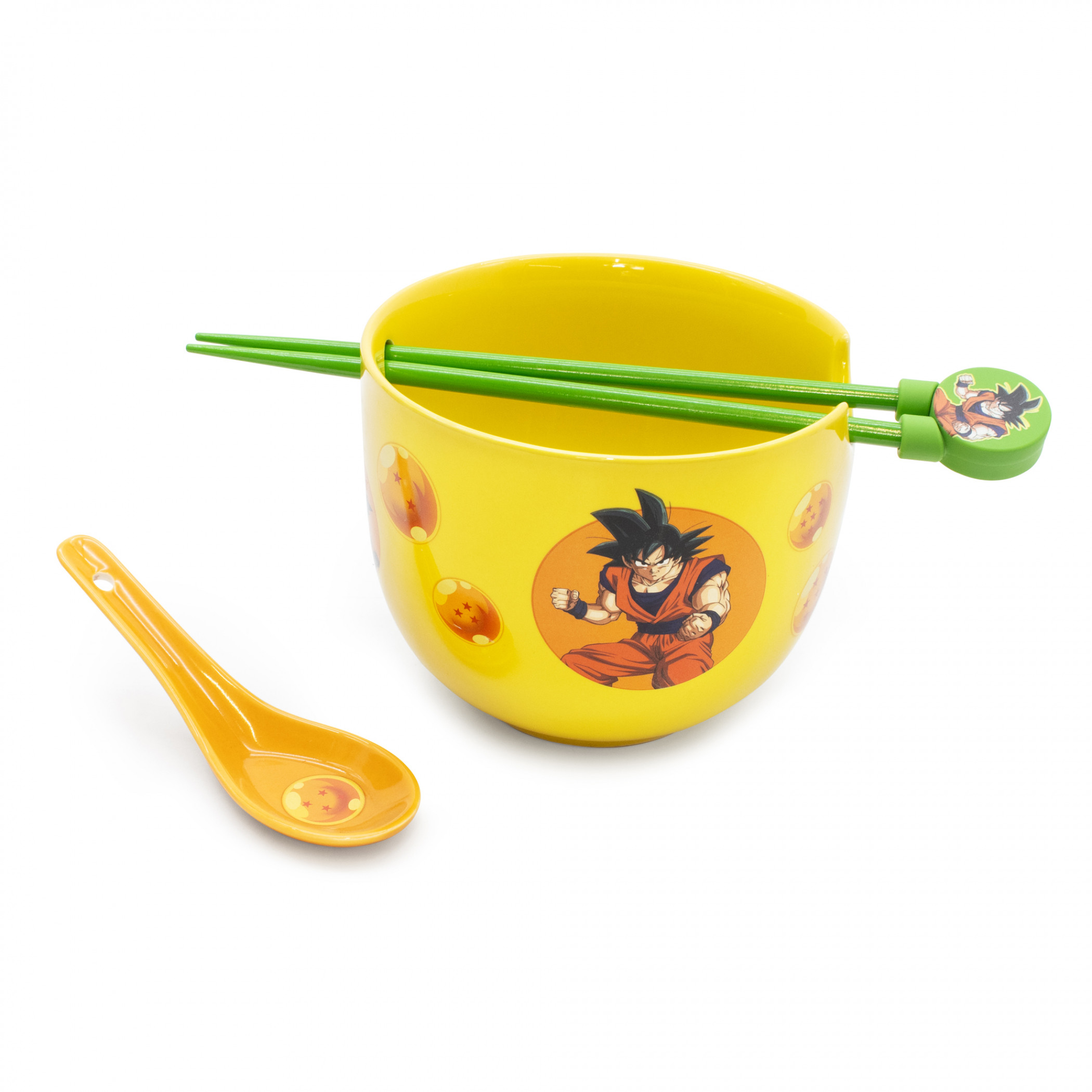 Dragon Ball Z Action Shot Ramen Bowl Bundle, Yellow