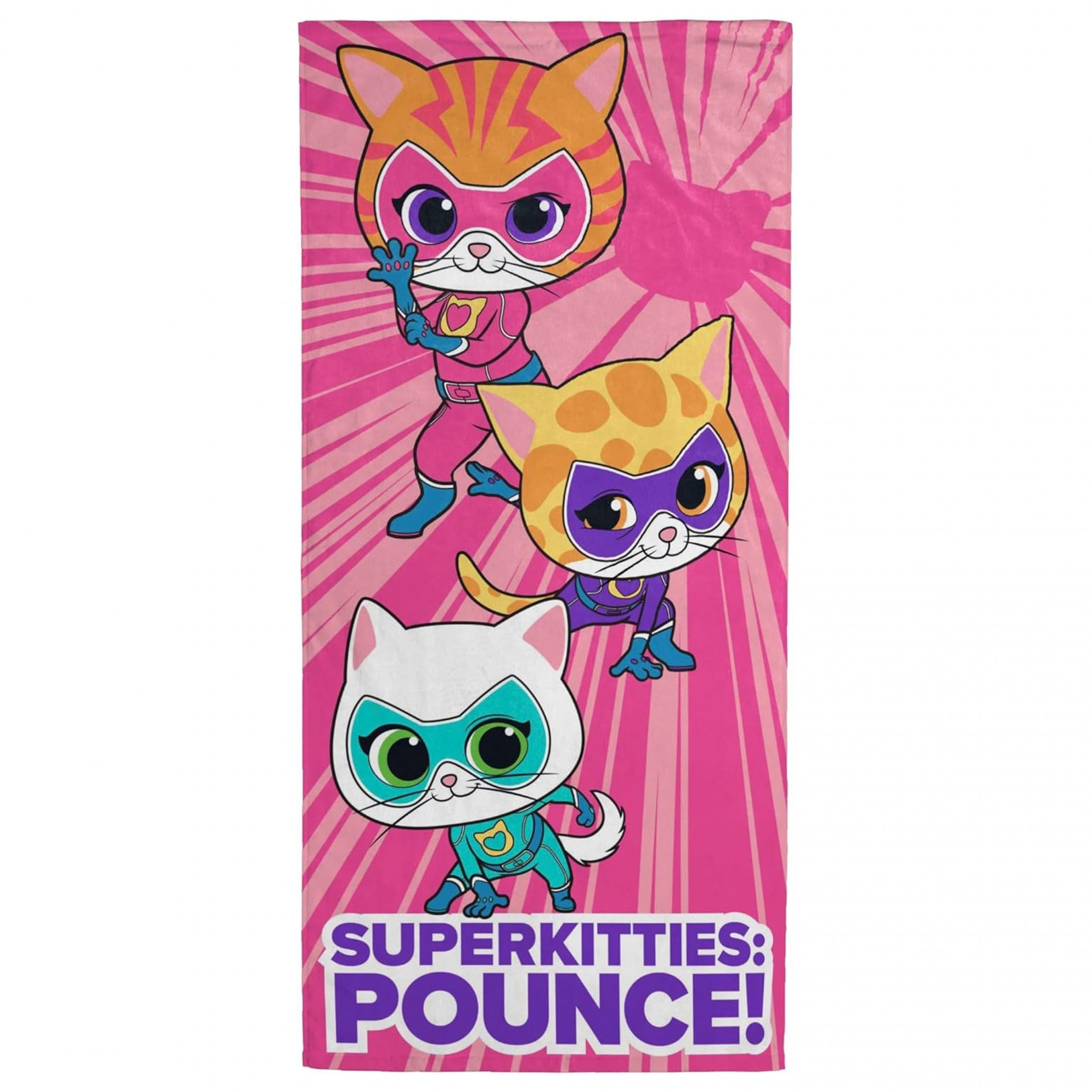 Disney Super Kitties Bath Pool Beach Towel, Multi-Color