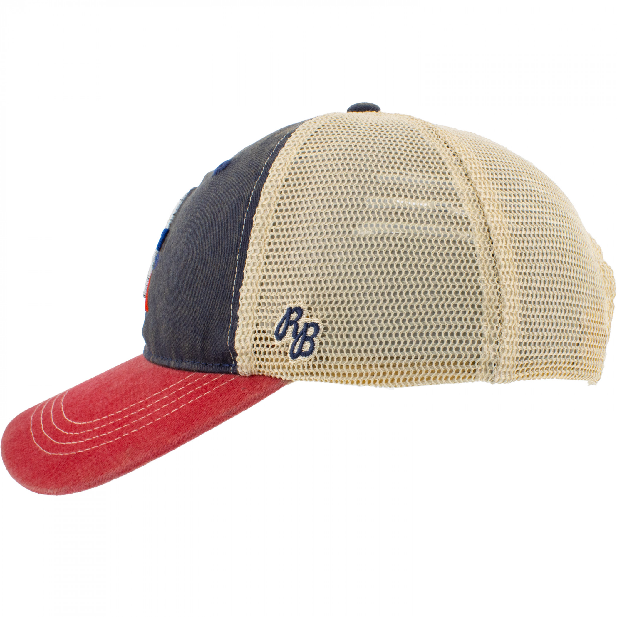 Pabst Blue Ribbon Logo 3 Tone Adjustable Trucker Hat