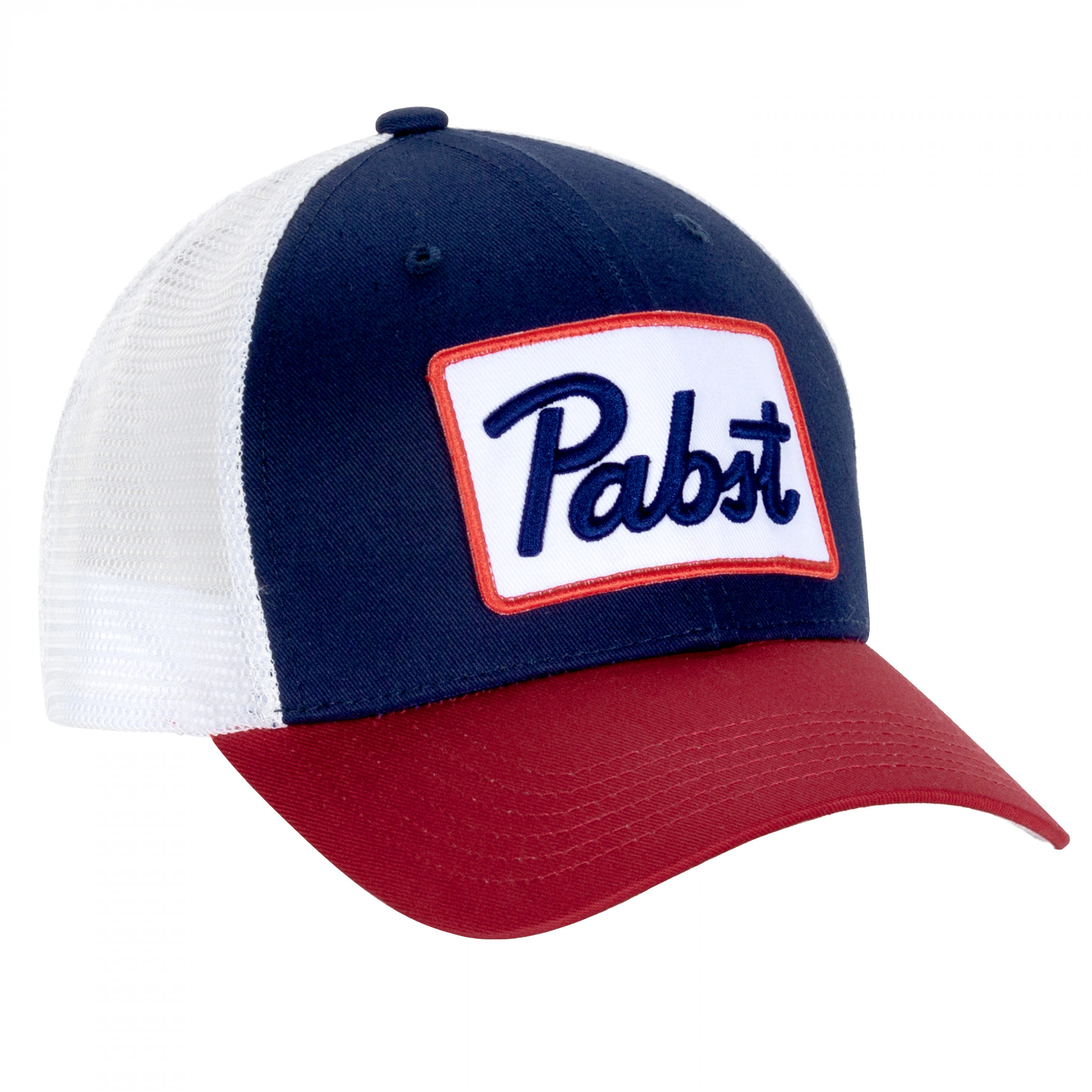 Pabst Blue Ribbon Simple Logo Patch 3-Tone Adjustable Hat