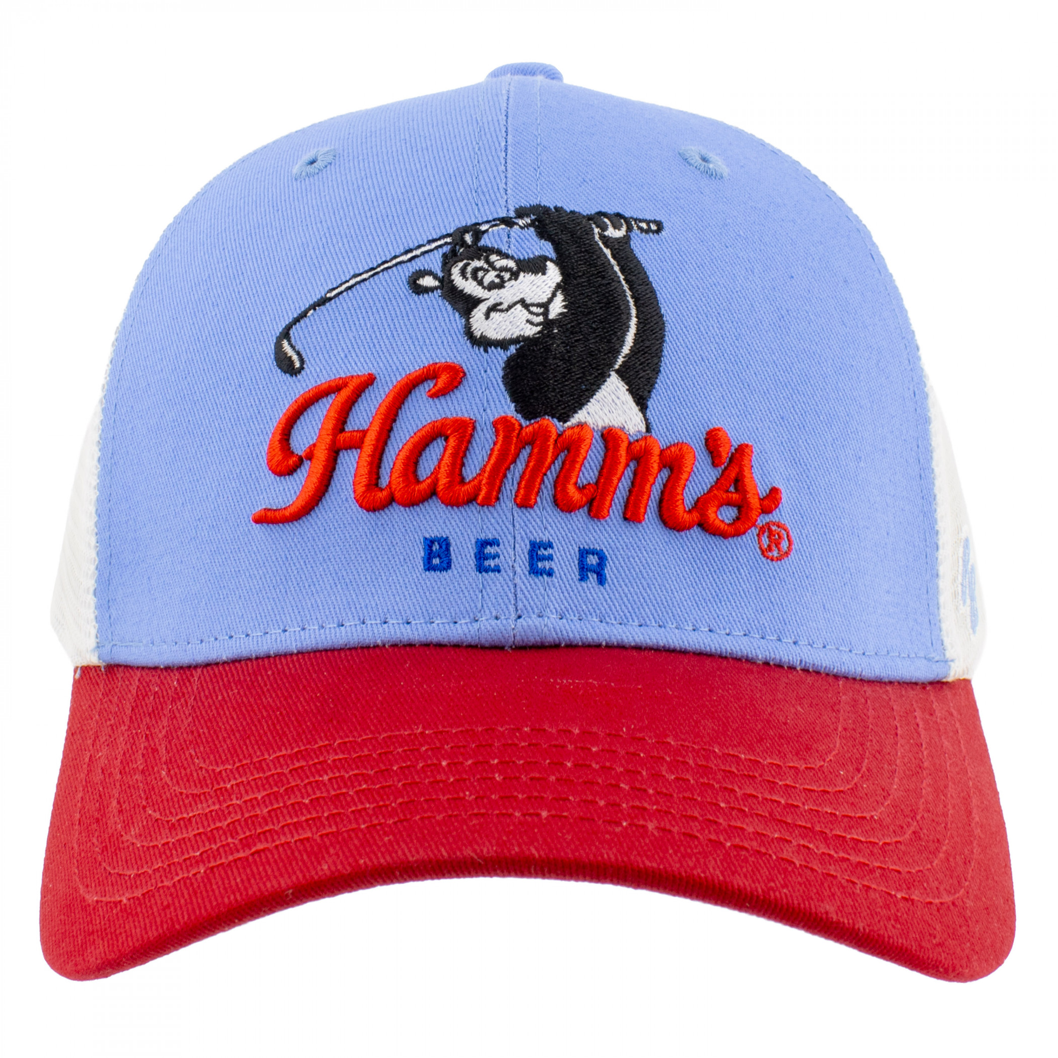Hamm's Beer Golfing Embroidered 3 Tone Adjustable Hat
