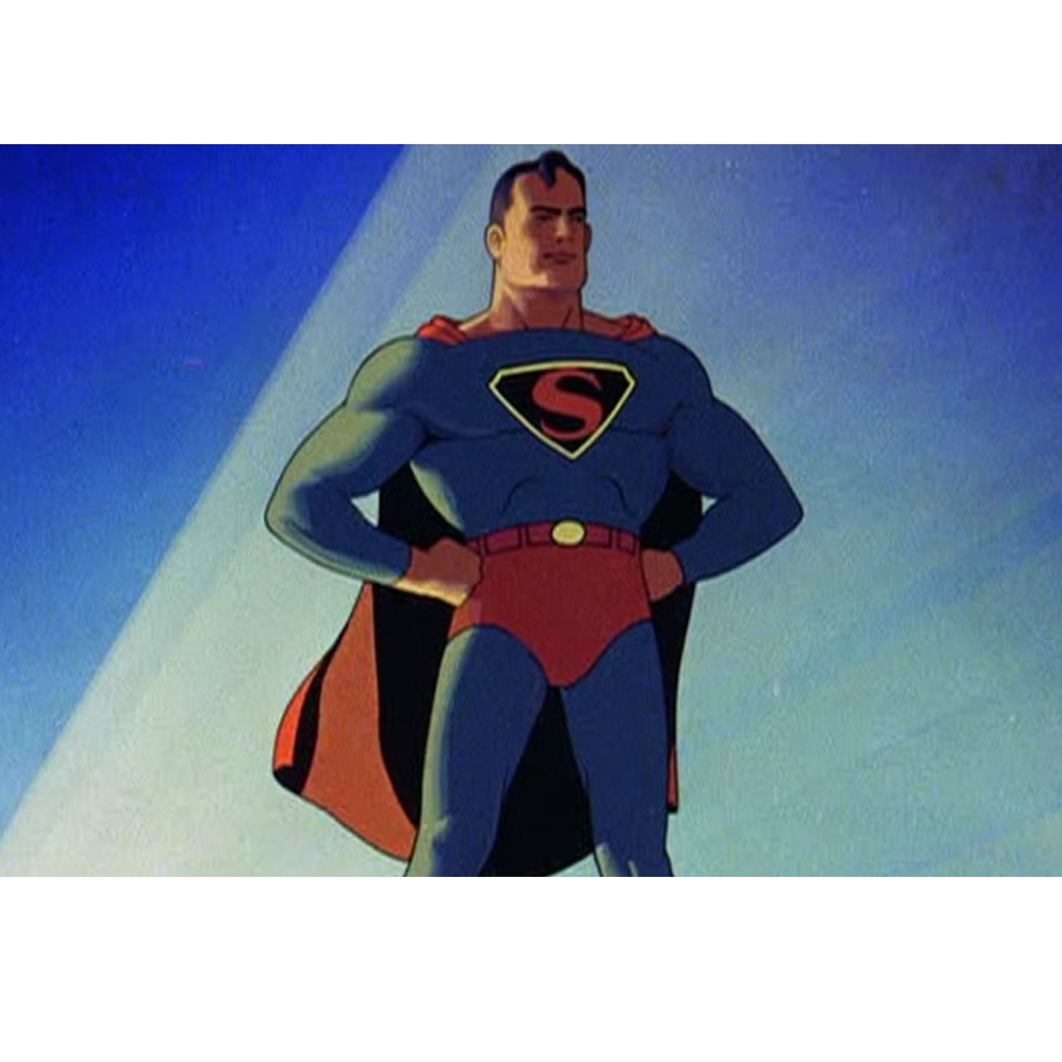 Superman Max Fleischer Logo Hoodie Blue - Picture 7 of 32