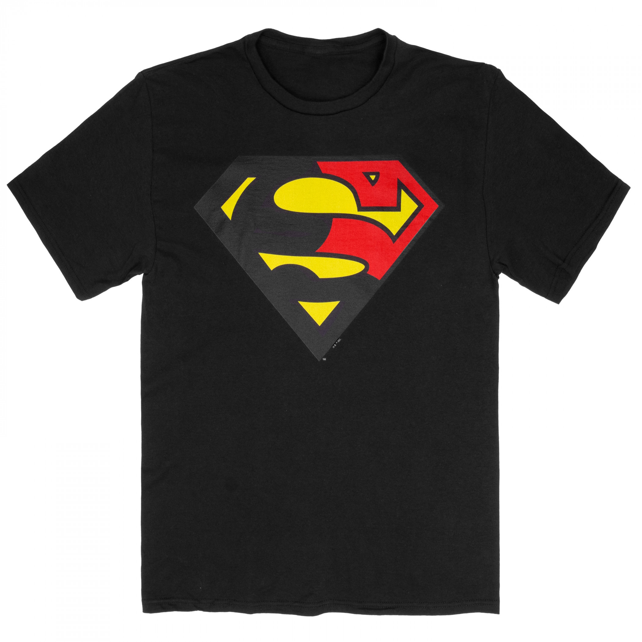 The Death and Return of Superman Logo T-Shirt, Black