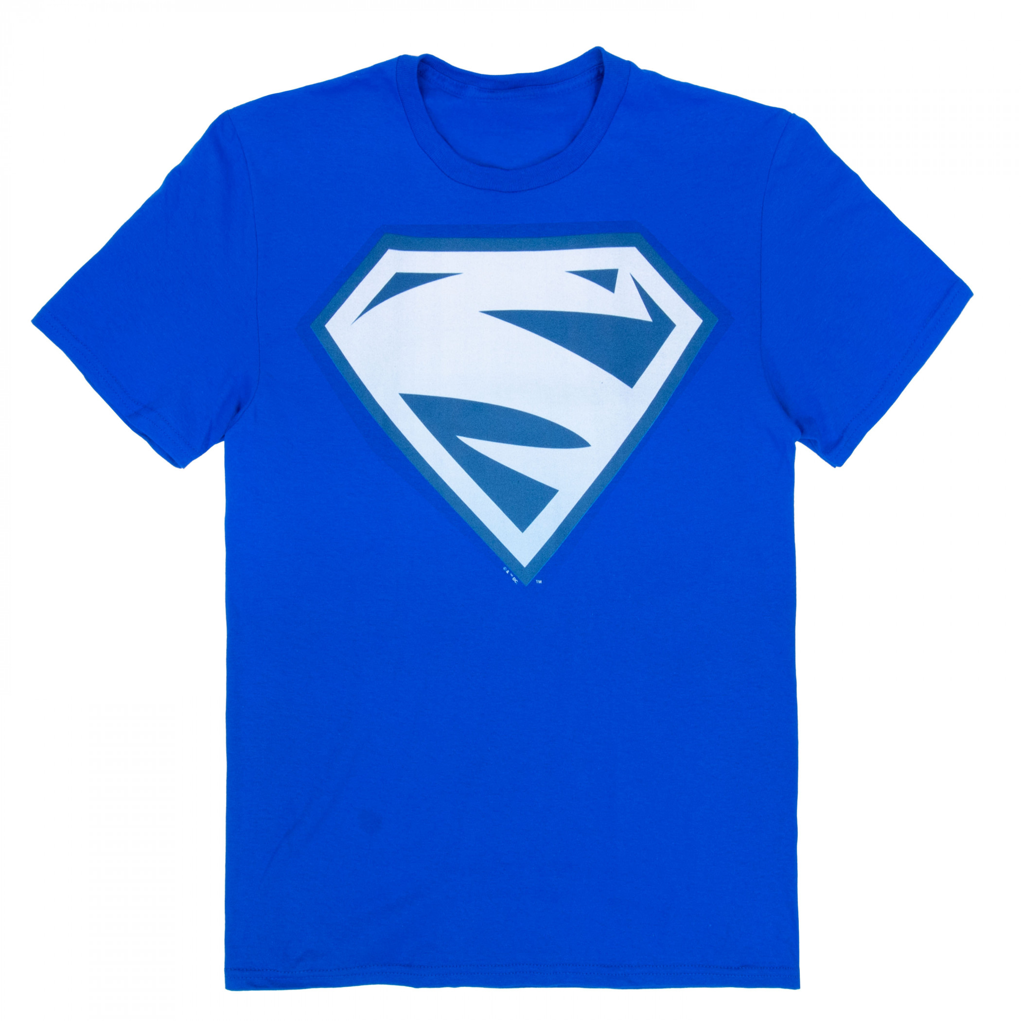 Superman Electric Blue Logo T-Shirt, Blue