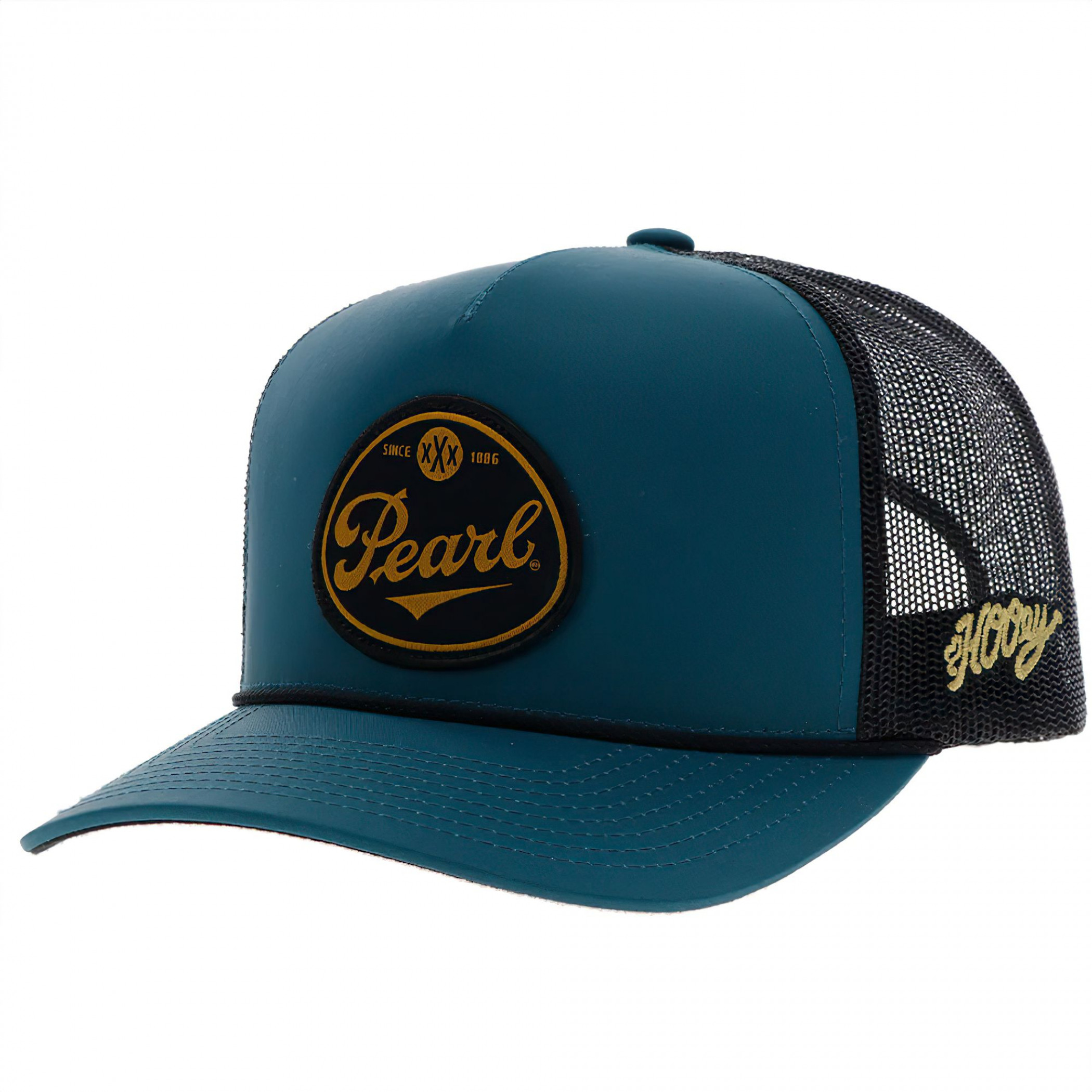 Pearl Logo Blue and Black Adjustable Trucker Hat