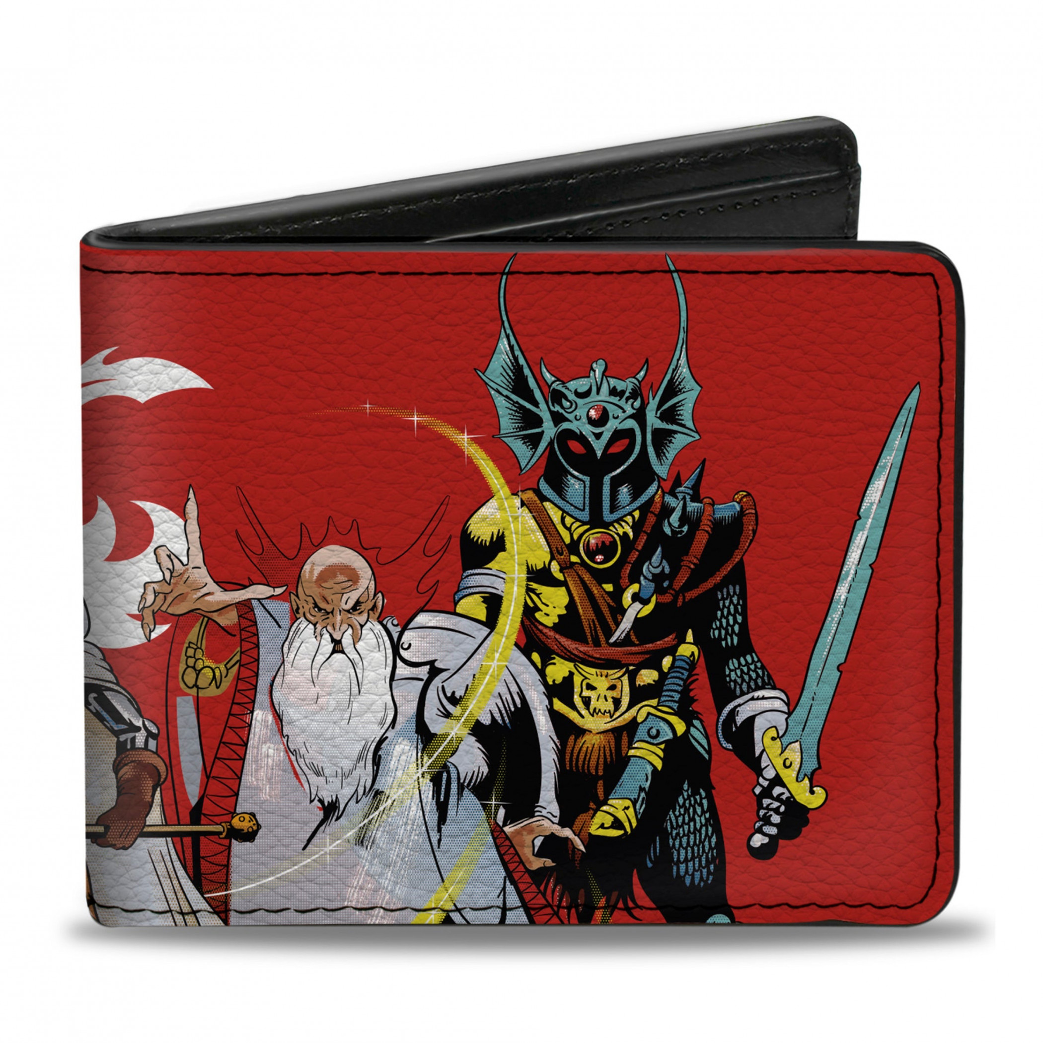 Dungeons & Dragons 5 Action Figure Group Pose & Logo Bi-Fold Wallet, Multi-Color