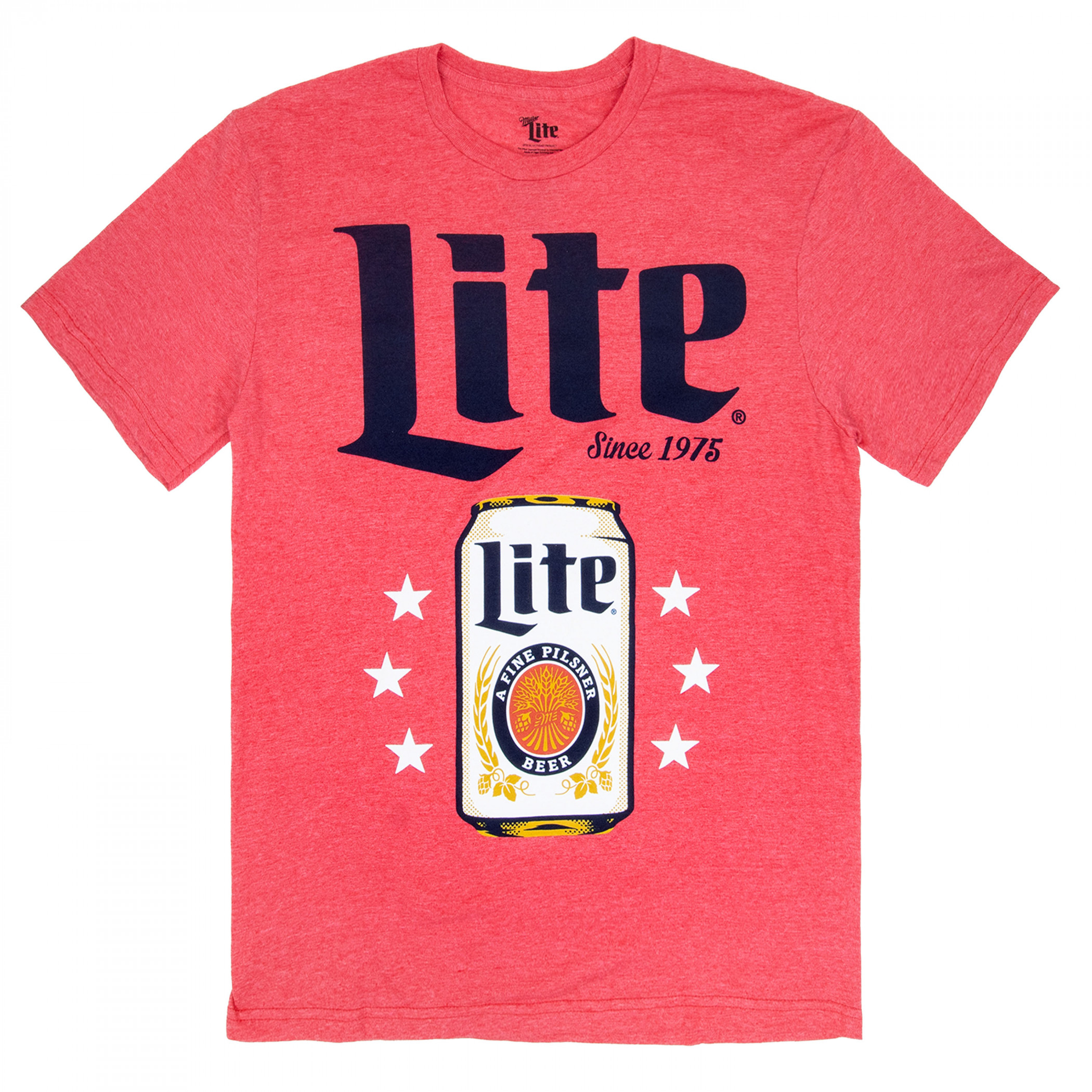 Miller Lite Cans and Stars T-Shirt