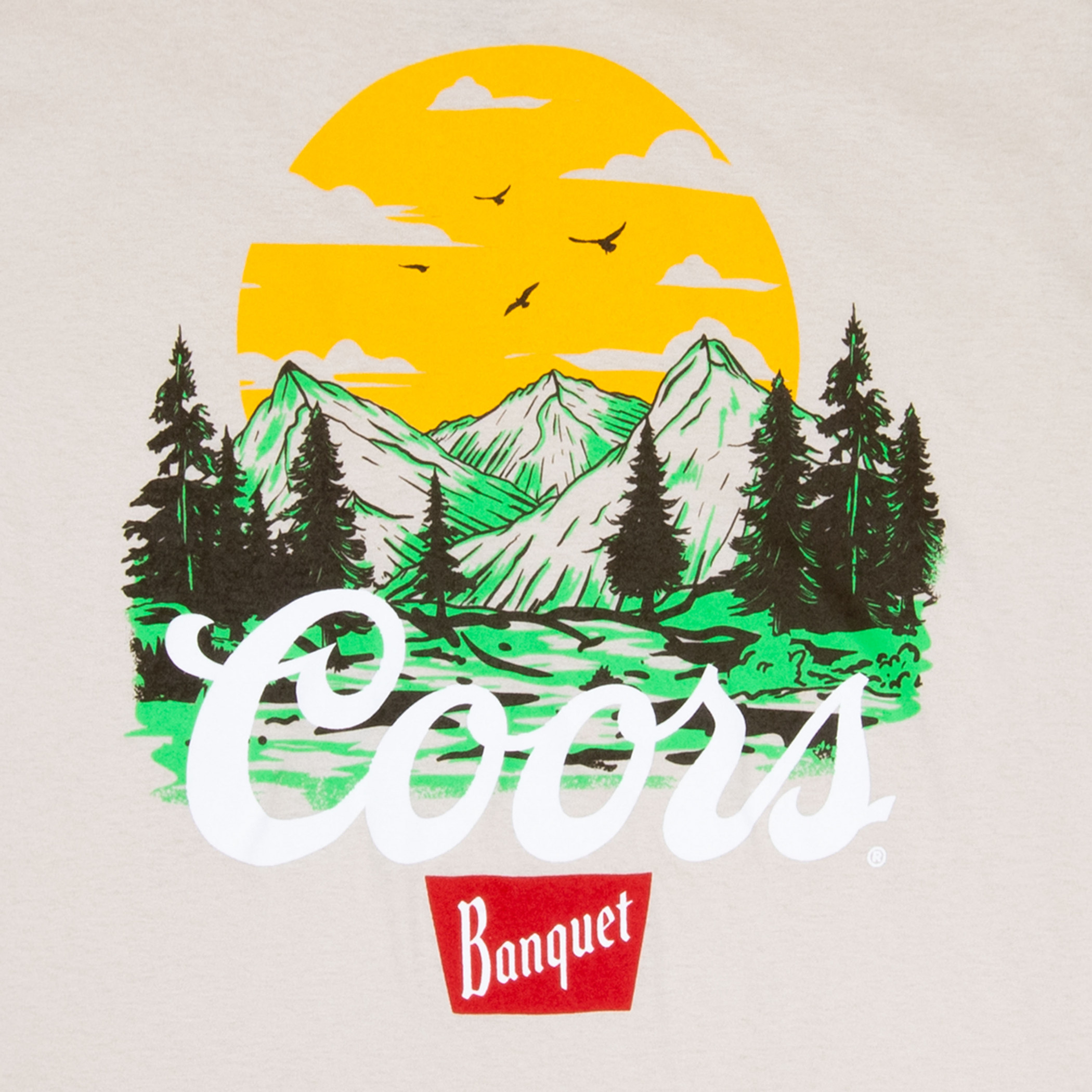 Coors Banquet Mountain Range Color Block T-Shirt