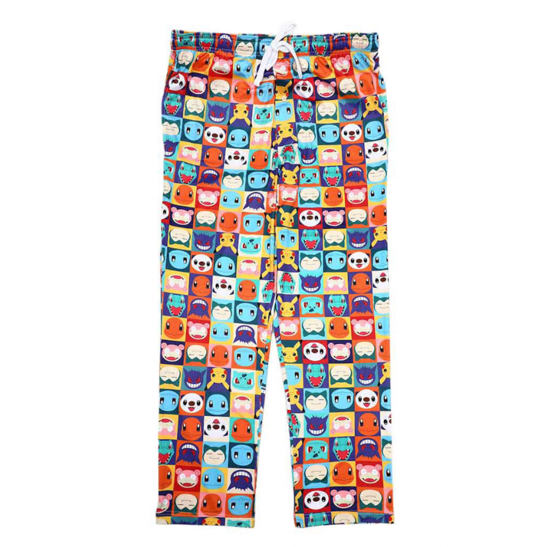 Pokémon Character Faces Lounge Pants, Multi-Color
