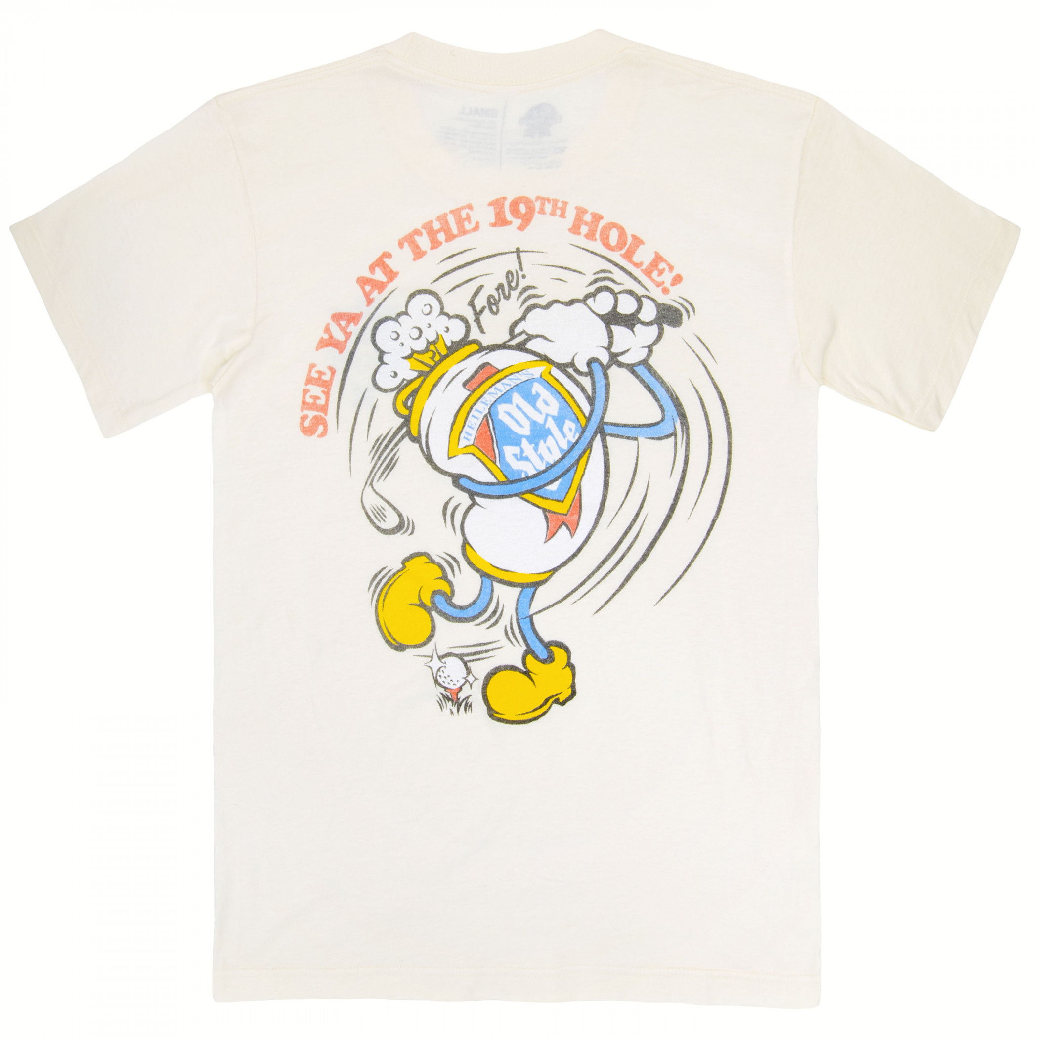 Old Style Golf See Ya at The 19th Hole Front and Back Print T-Shirt