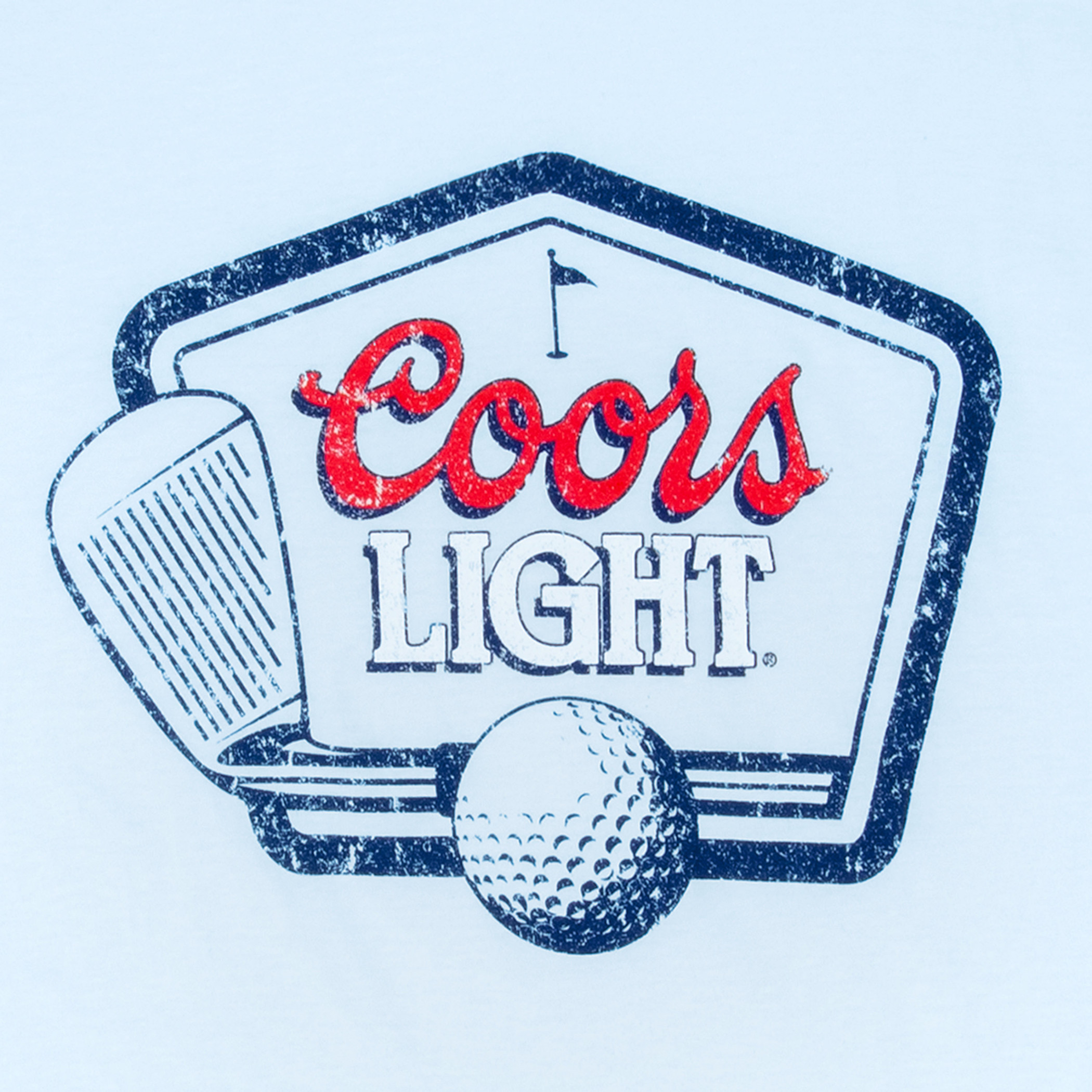 Coors Light Golfing Frame Blue Colorway T-Shirt