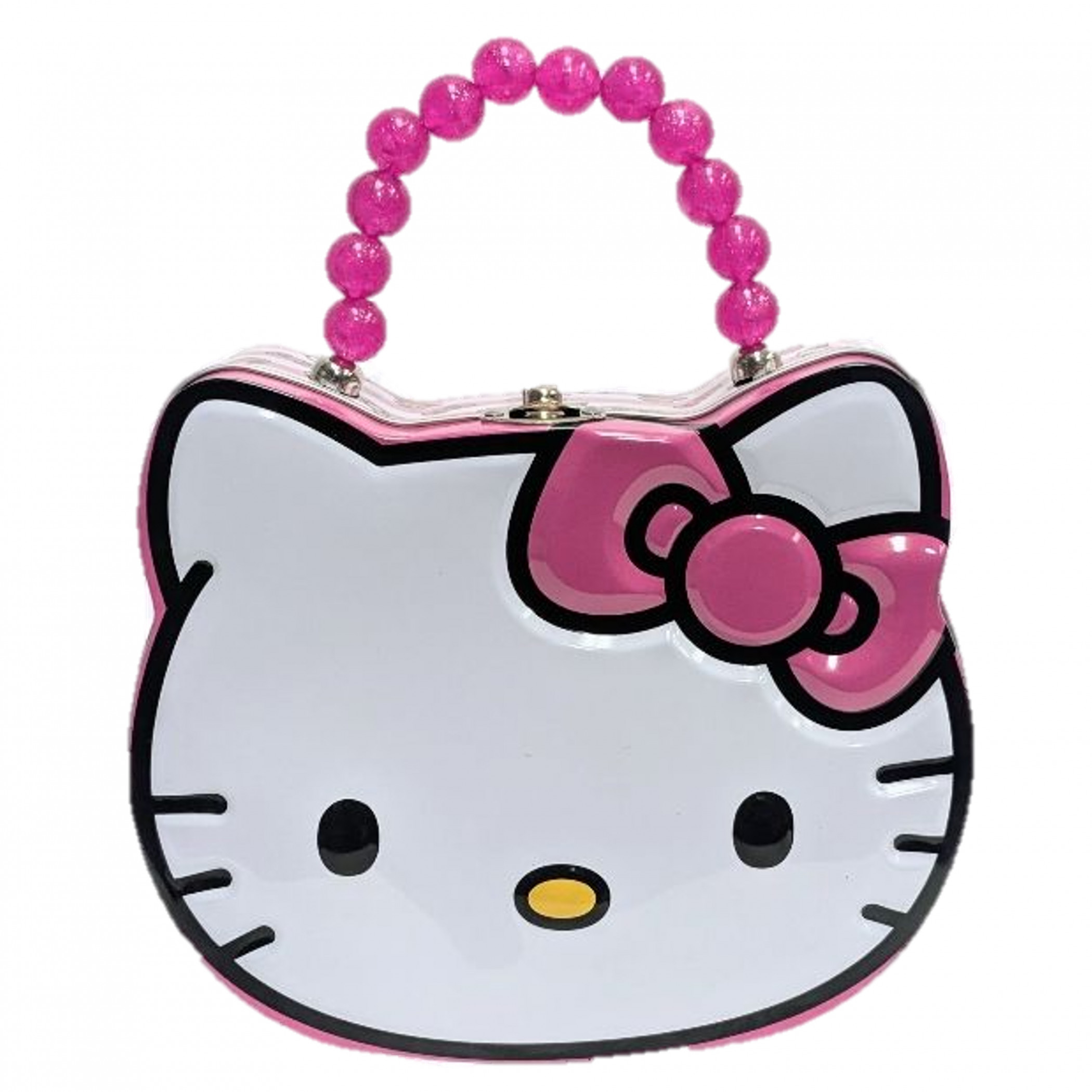 Hello Kitty New Head Shape Tin Purse, Pink