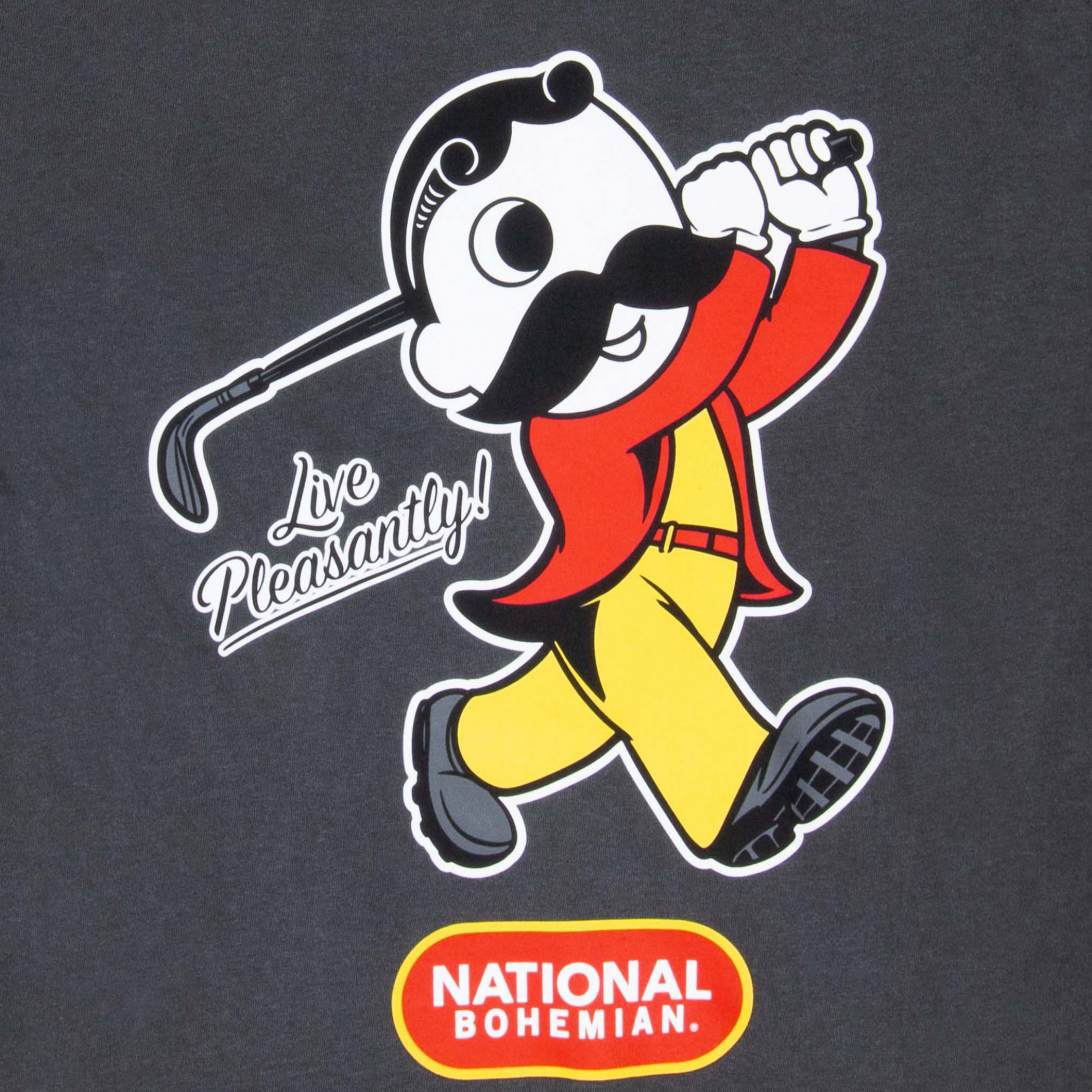 National Bohemian Live Pleasantly Golfing T-Shirt