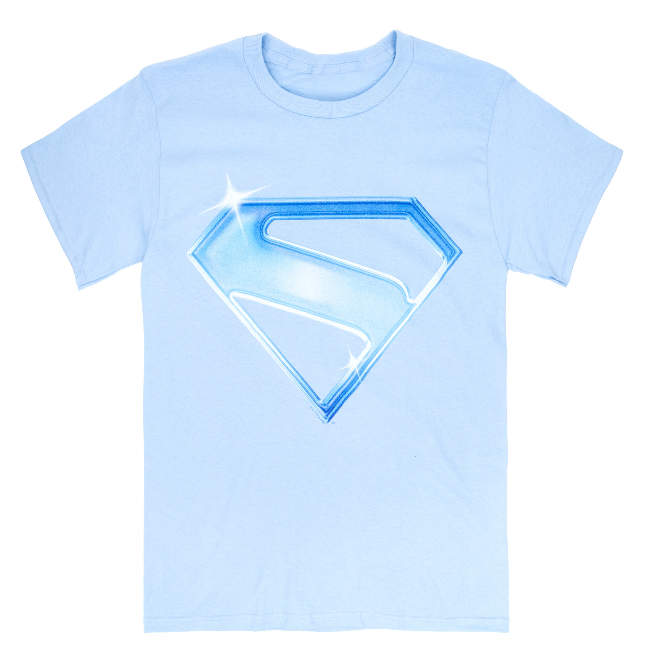 Superman James Gunn Shining Blue Logo T-Shirt, Blue