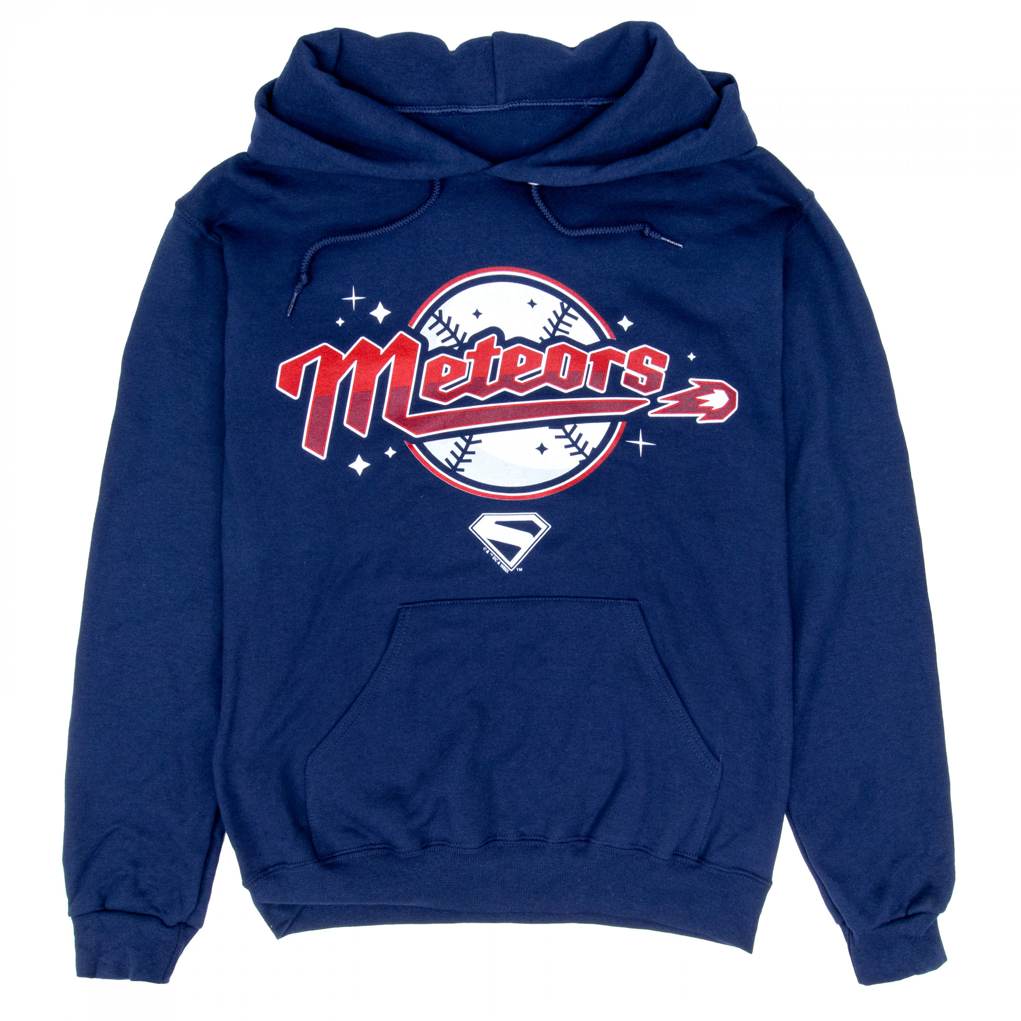 Superman James Gunn Meteors Baseball Logo Hoodie, Blue