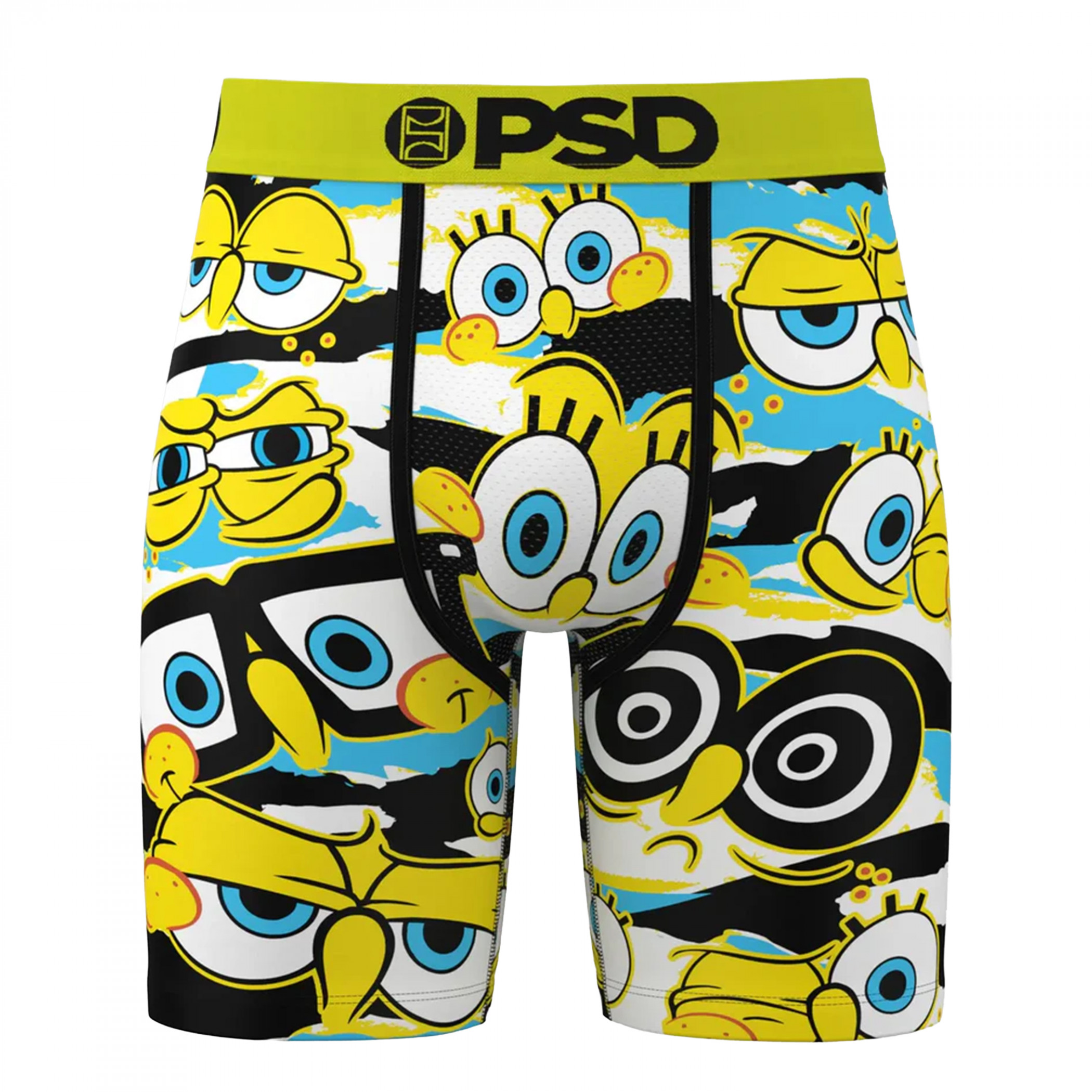 SpongeBob SquarePants Hidden Eyes PSD Boxer Briefs, Multi-Color