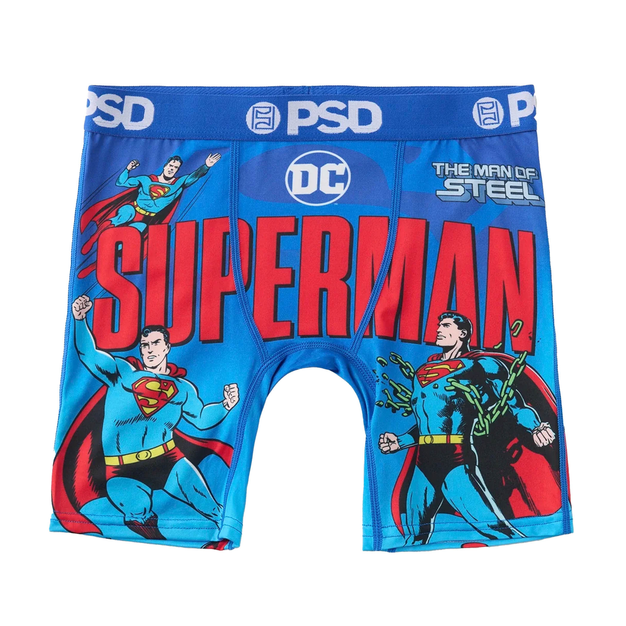 Superman Man of Steel Youth PSD Boxer Briefs, Multi-Color