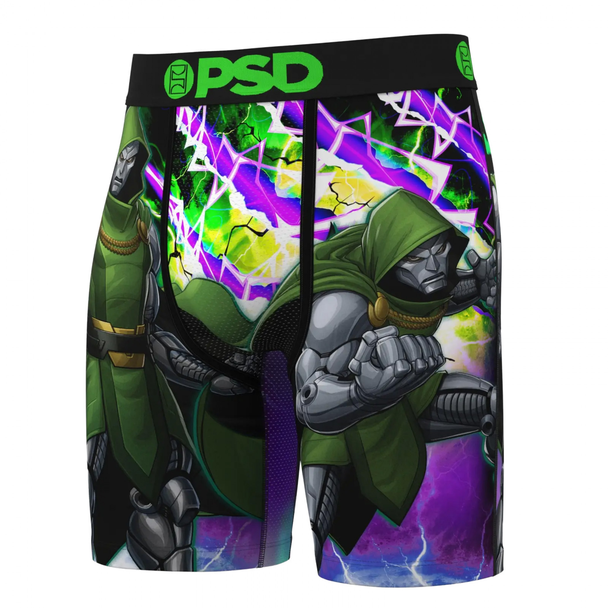 Dr. Doom Bolts PSD Boxer Briefs, Multi-Color