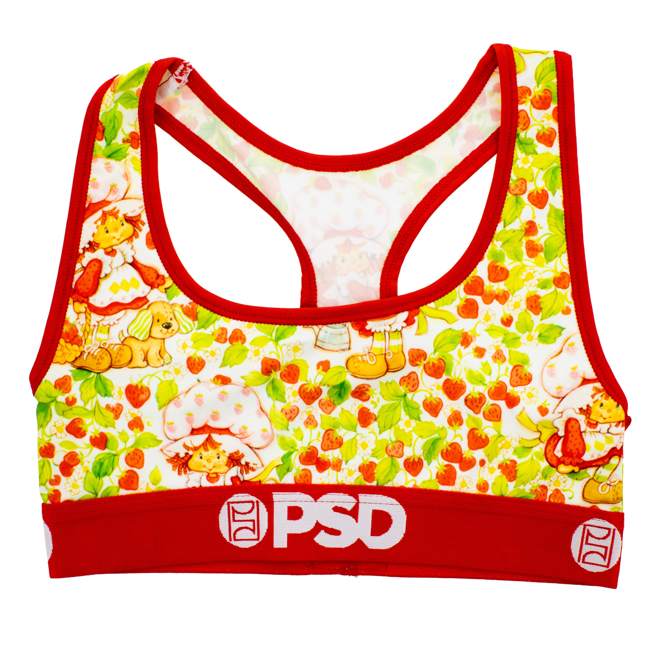 Strawberry Shortcake Berry Field PSD Sports Bra, Multi-Color