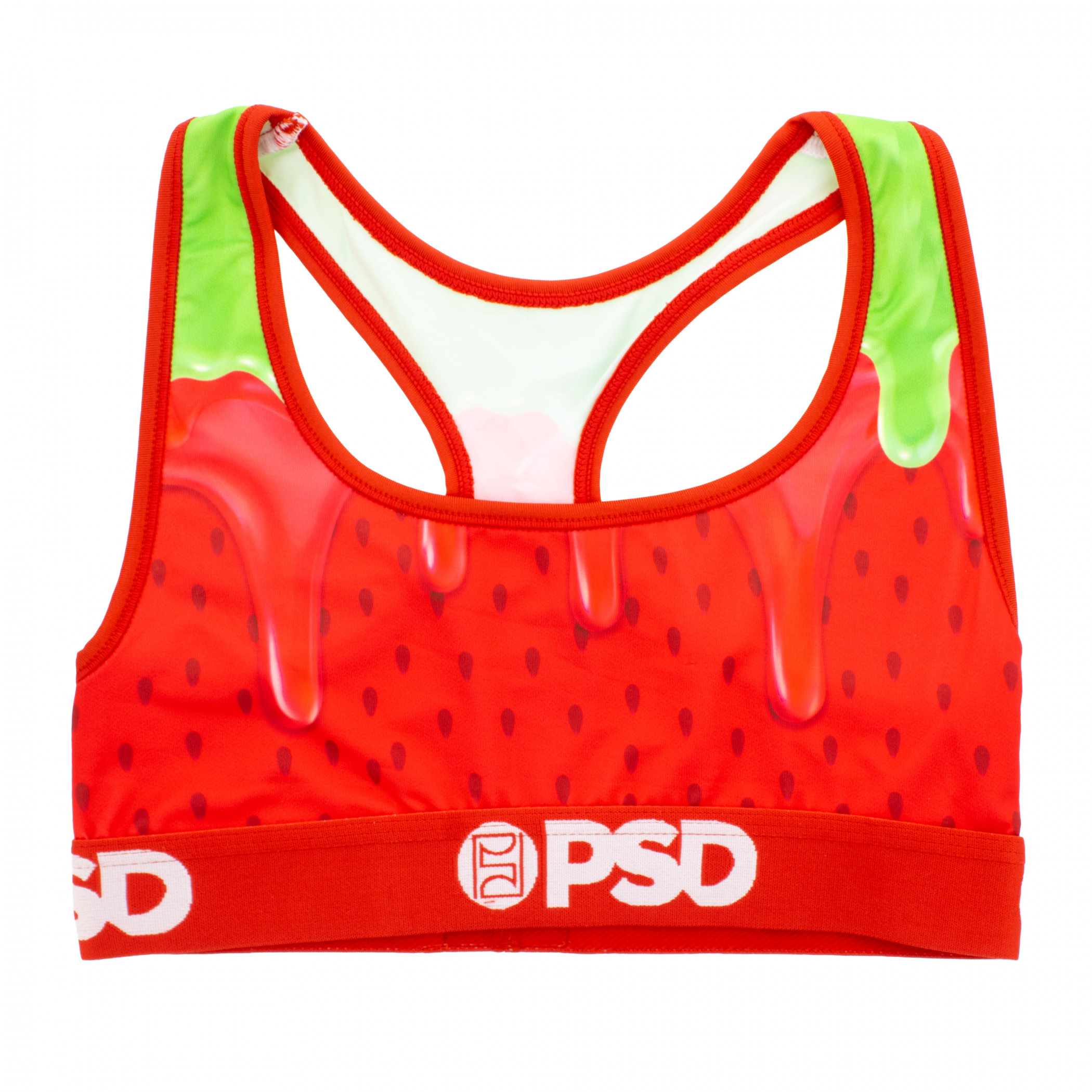 Strawberry Shortcake Dripping PSD Women's Sports Bra, Multi-Color