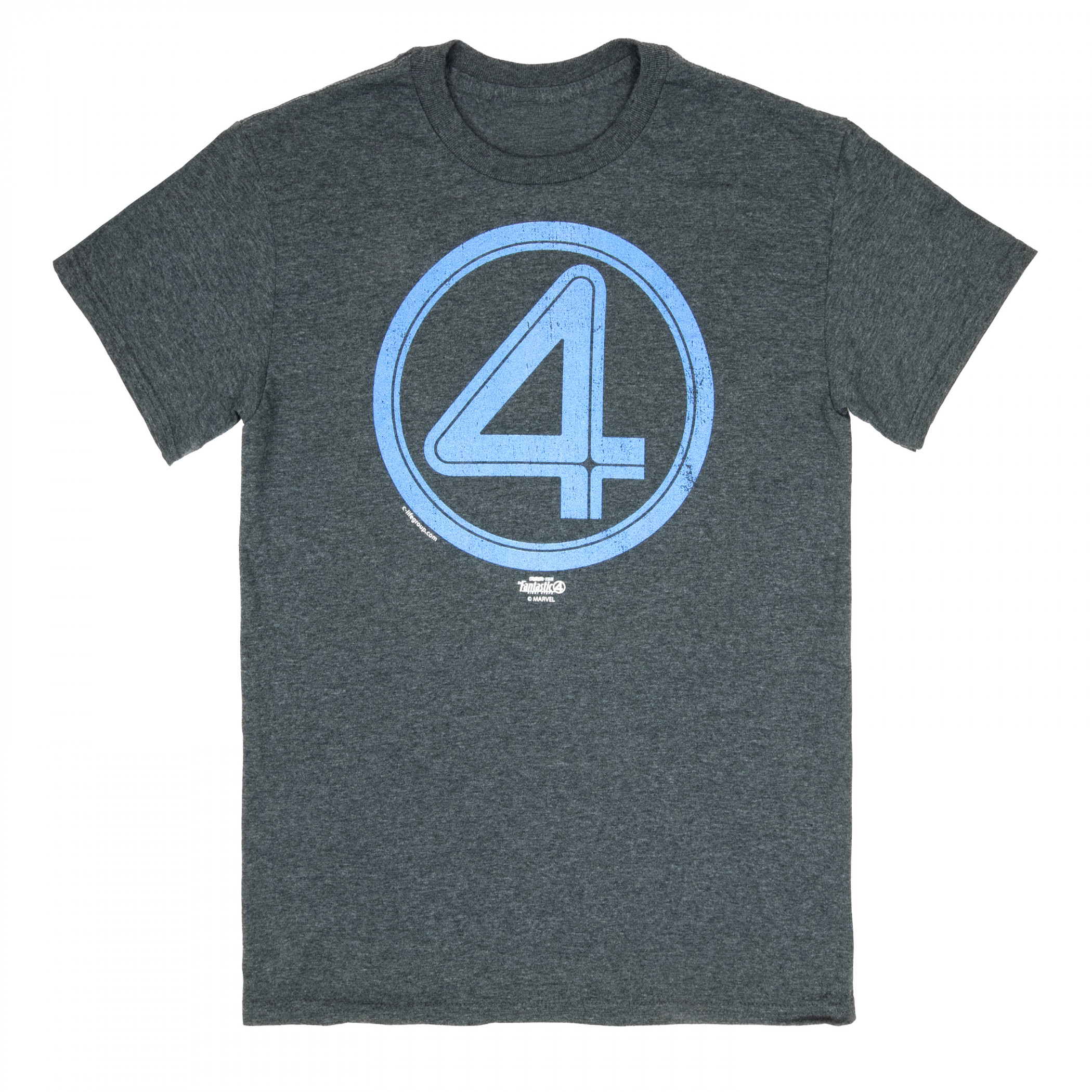 Fantastic Four Logo Grey Colorway T-Shirt, Grey