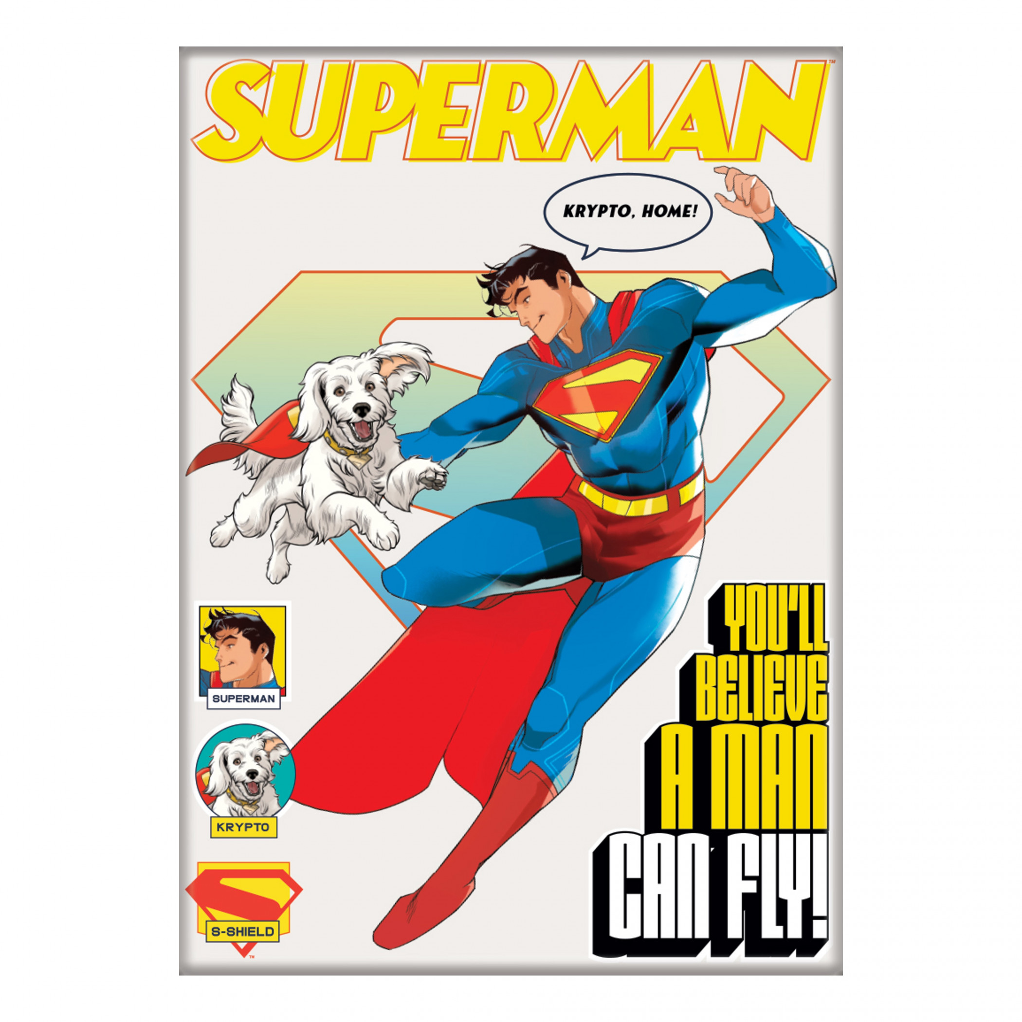 Superman James Gunn Comic Cover Magnet, Multi-Color