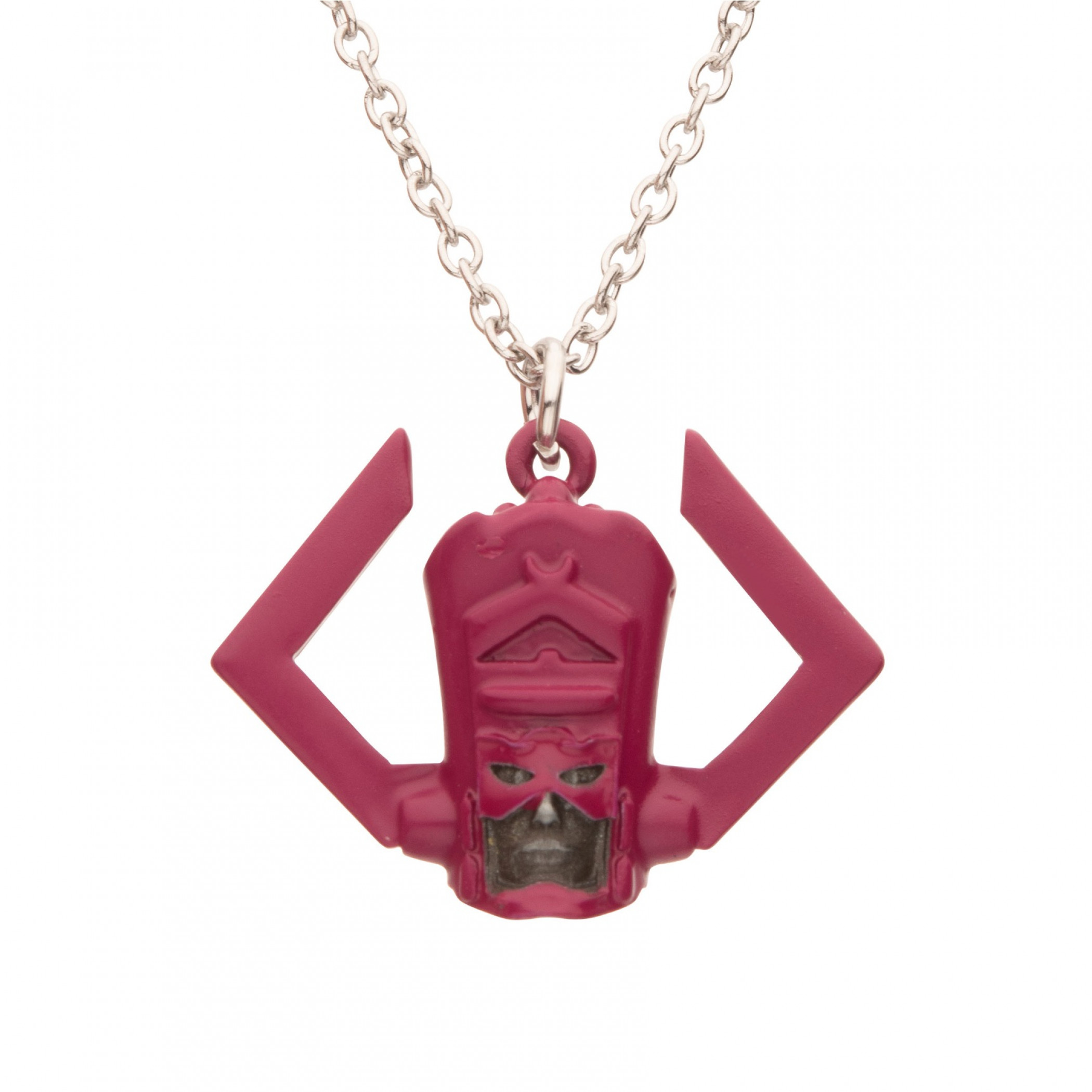 Fantastic Four Galactus Helmet Logo Necklace, Red