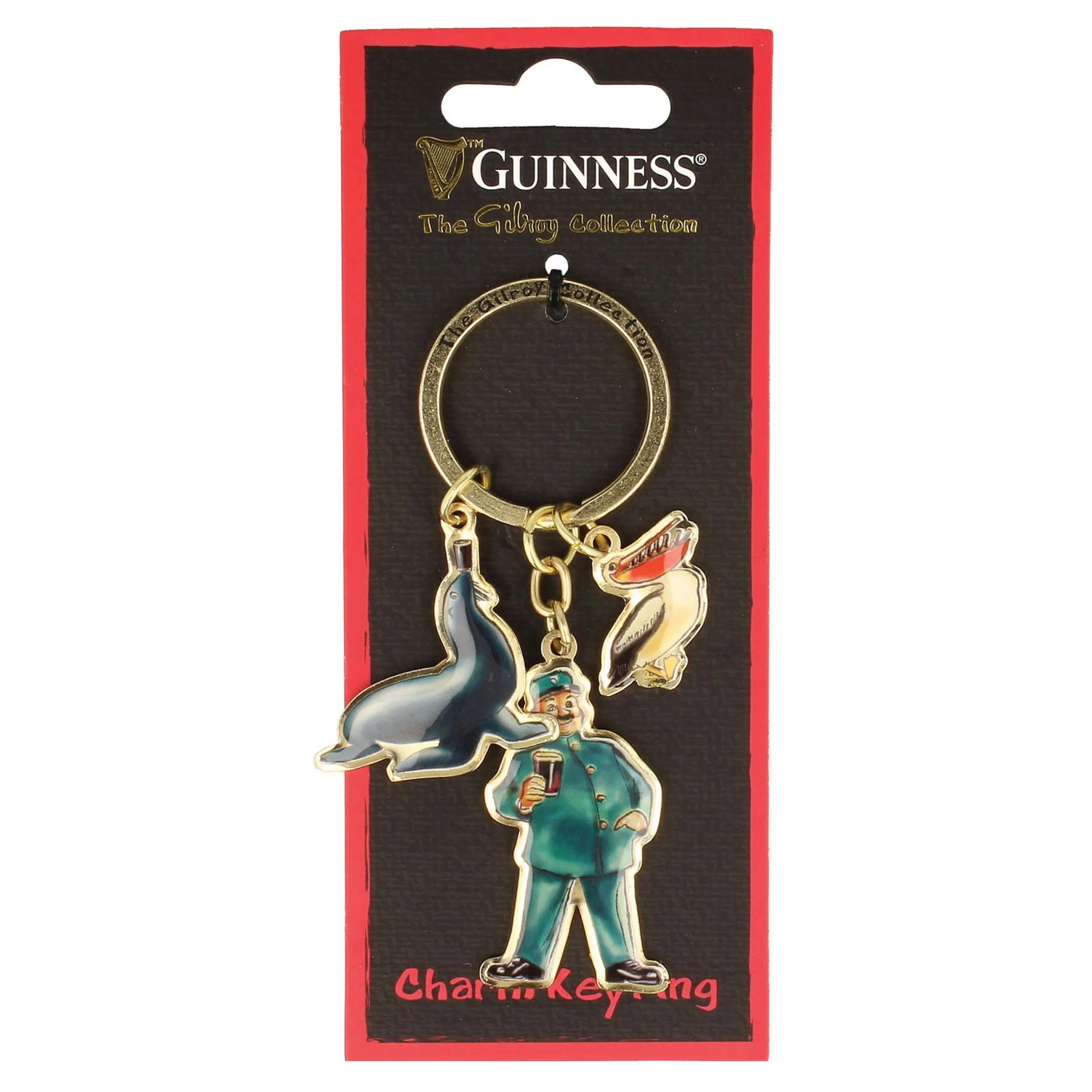 Guinness John Gilroy Collection Charm Keychain