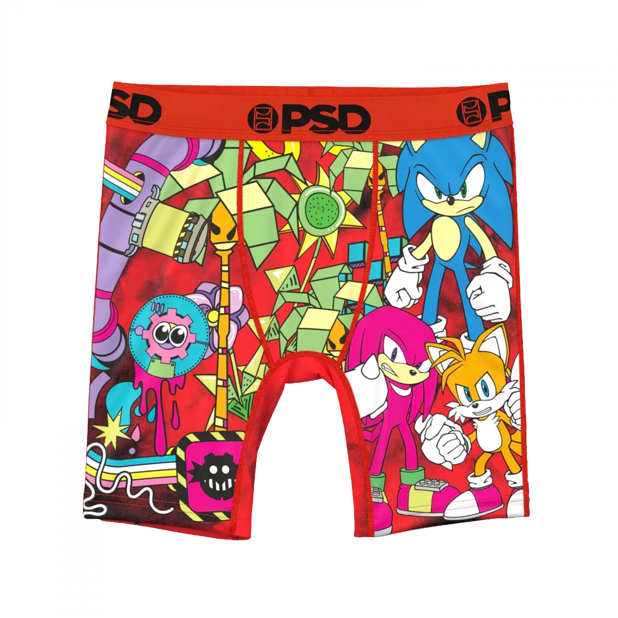 Sonic the Hedgehog Pop PSD Youth Boxer Briefs, Multi-Color