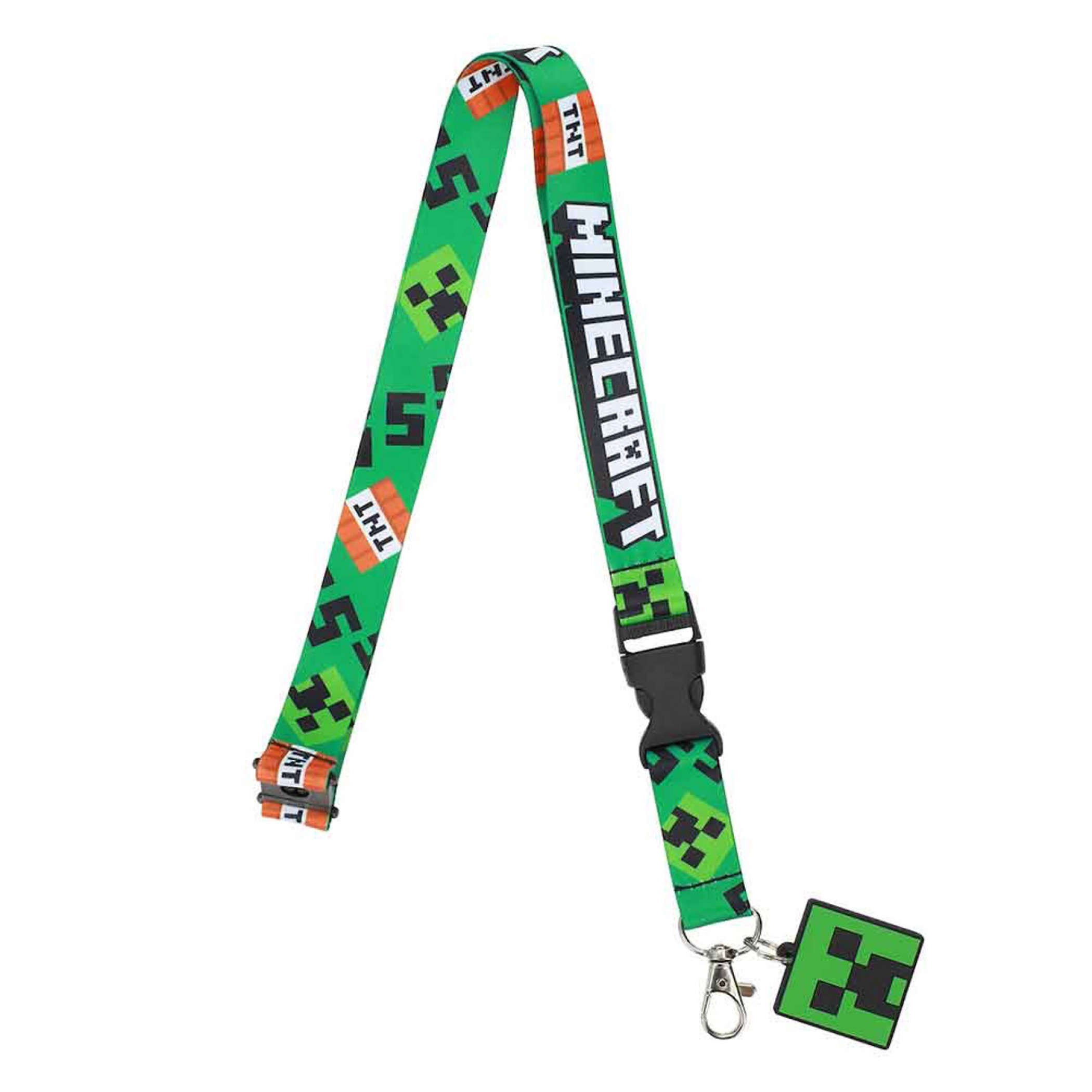 Minecraft Creeper Lanyard, Green