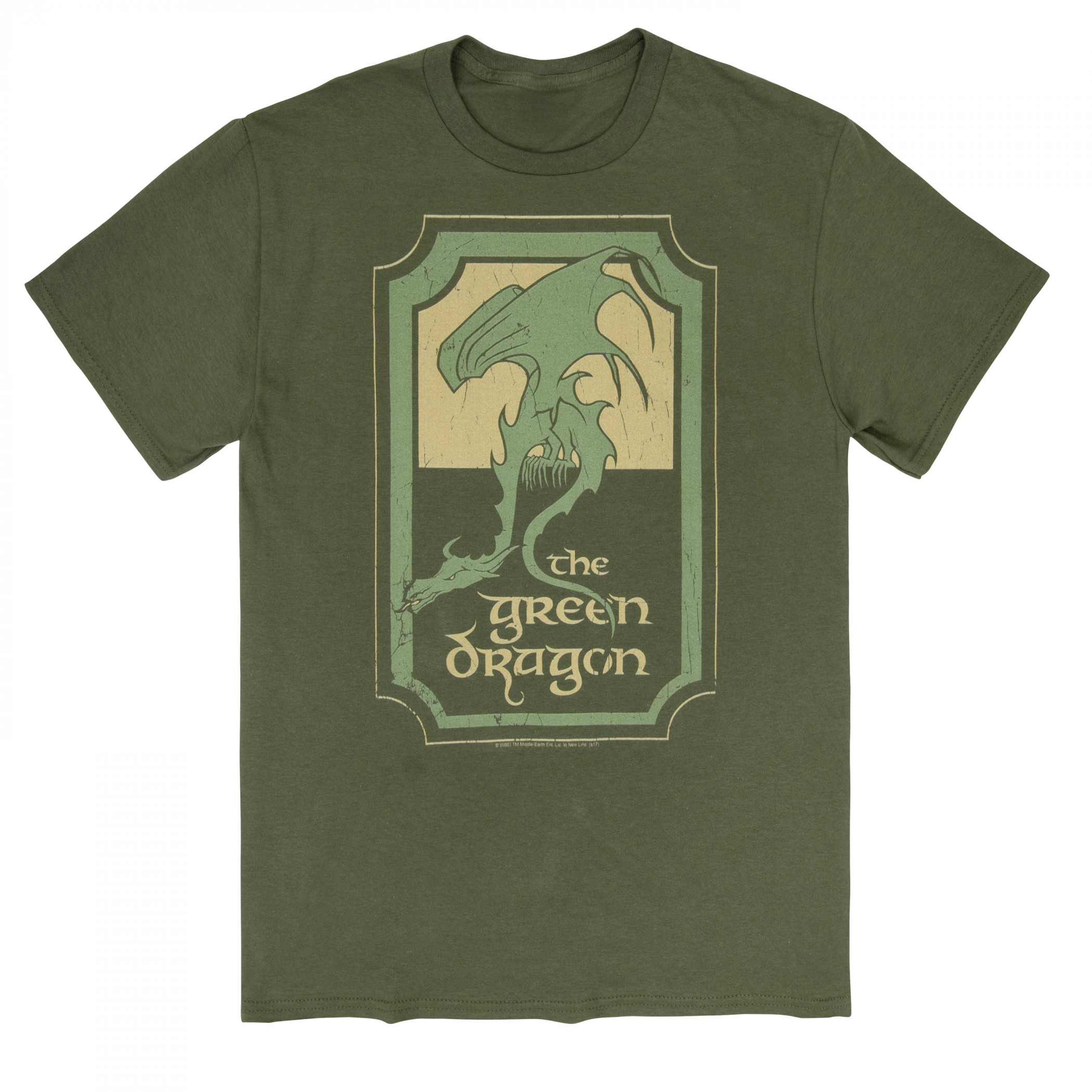 Lord Of The Rings The Green Dragon T-Shirt, Green