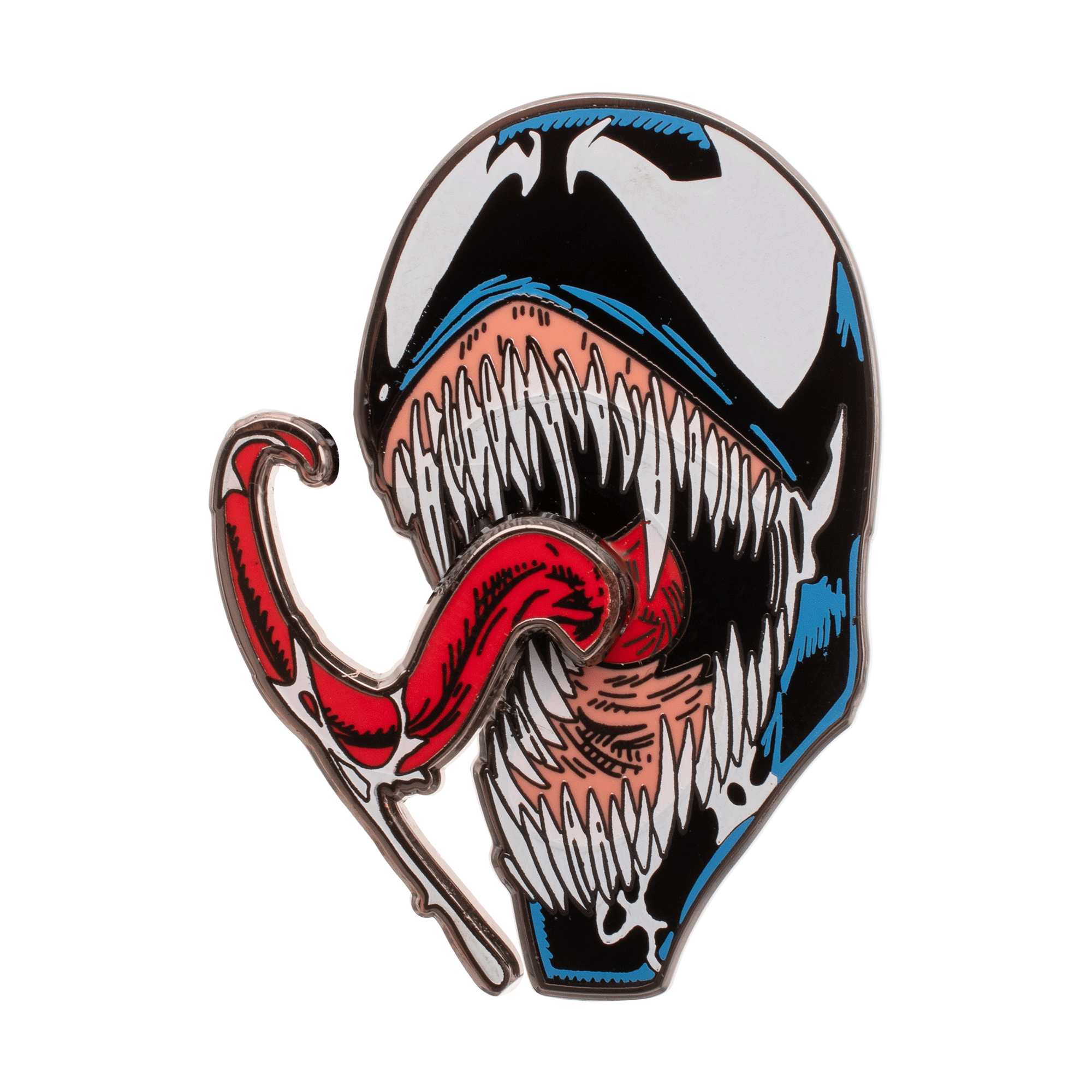 Venom Enamel Pin with Moving Tongue, Black